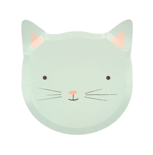 Meri Meri - 8 Pappteller "Katze" Meri Meri - 8 Pappteller "Katze"