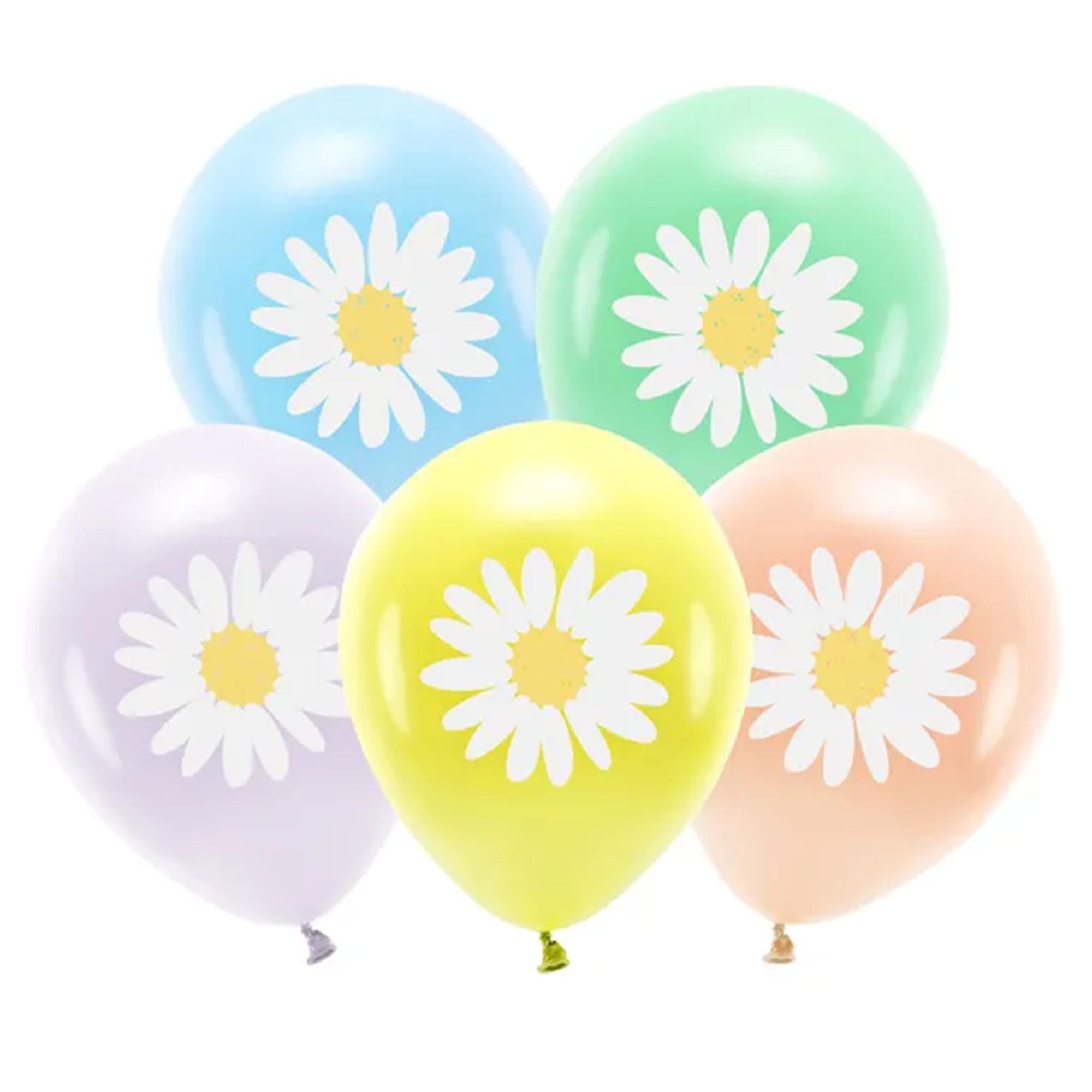 5 Latexballons im Set "Gänseblümchen" Ballon