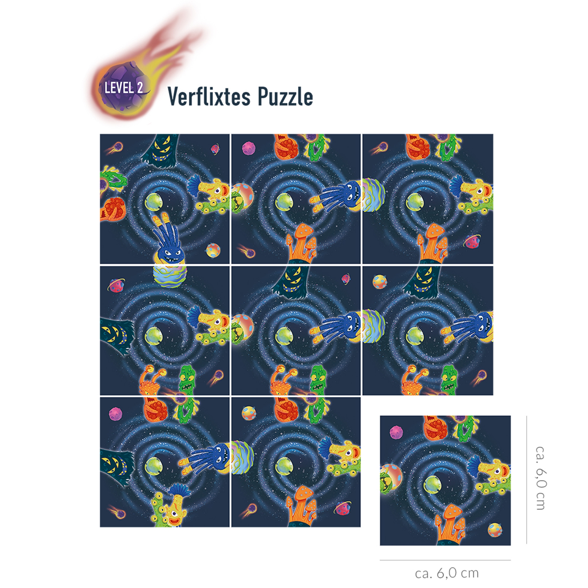 2in1 Verflixtes Puzzle "Alienjagd"