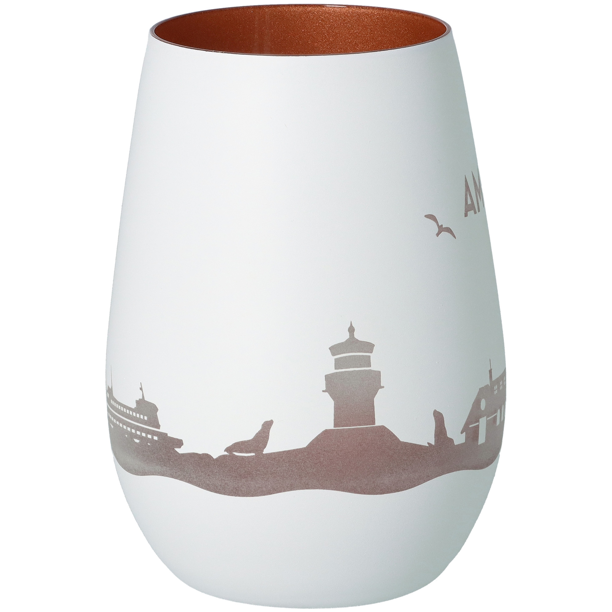 Windlicht Skyline Amrum Weiß/Bronze Windlicht Skyline Amrum Weiß/Bronze