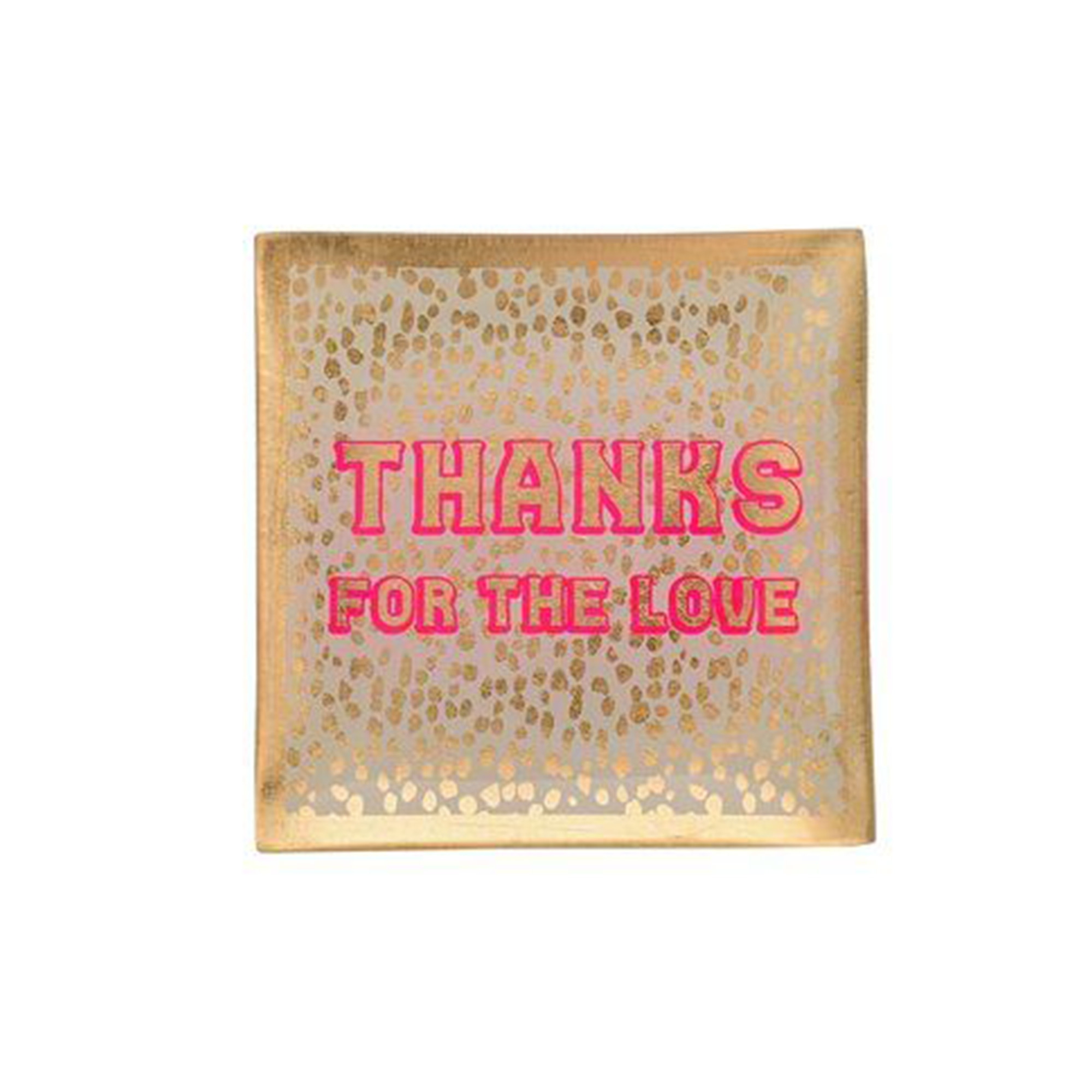 Glasteller "Thanks for the love", Gold - S Glasteller "Thanks for the love", Gold - S