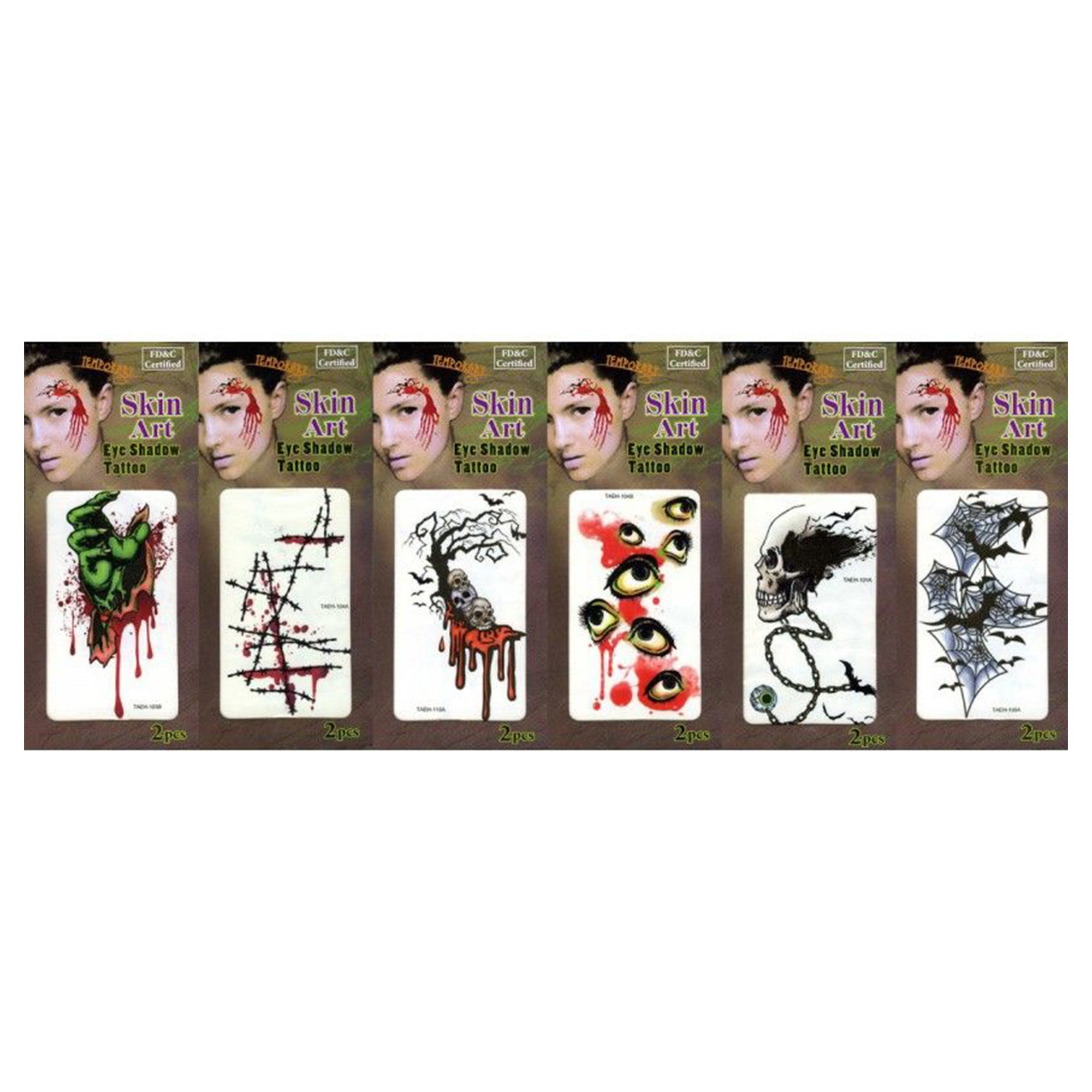 2 Halloween Tattoos fürs Gesicht 2 Halloween Tattoos fürs Gesicht