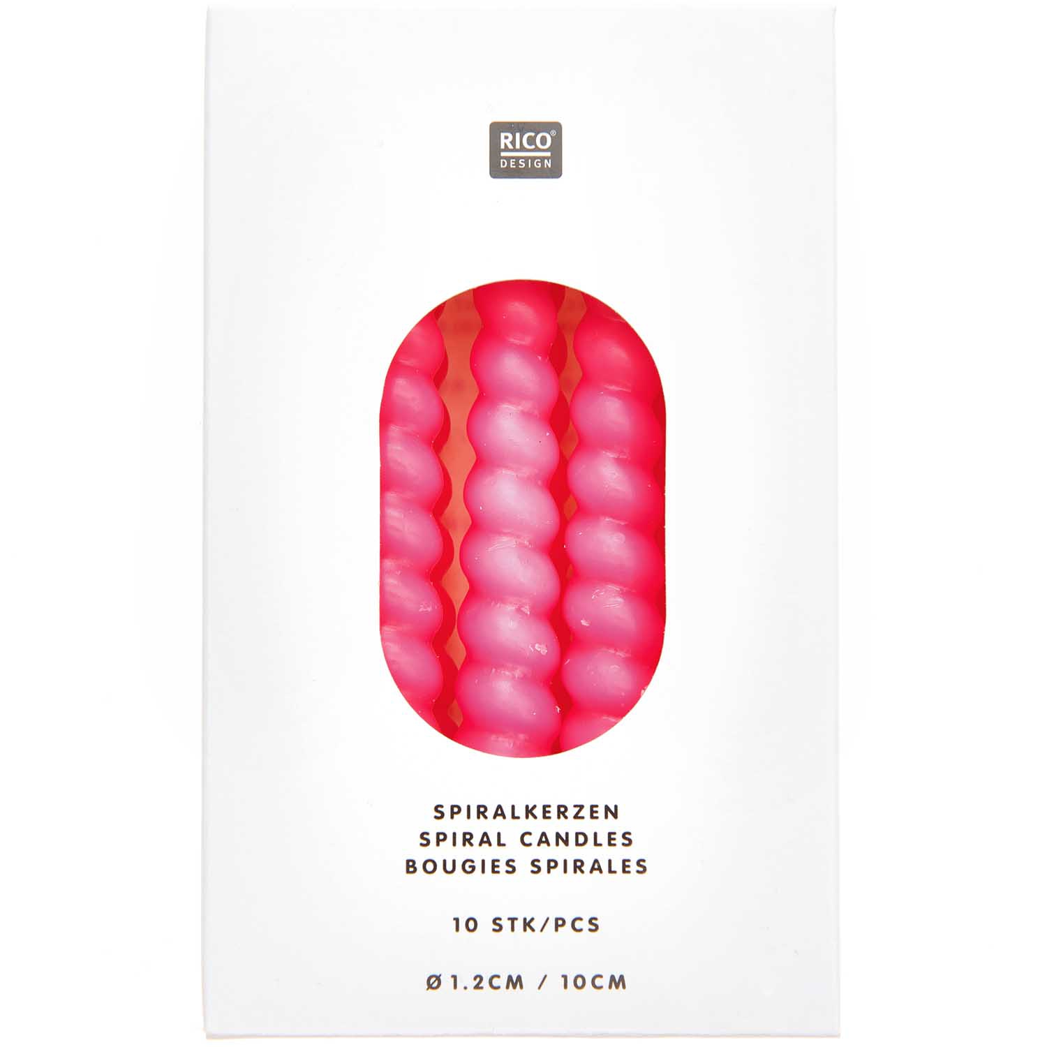 10 Spiralkerzen für den Kuchen - Neon Pink je Ø 1,2cm 10 Spiralkerzen für den Kuchen - Neon Pink je Ø 1,2cm