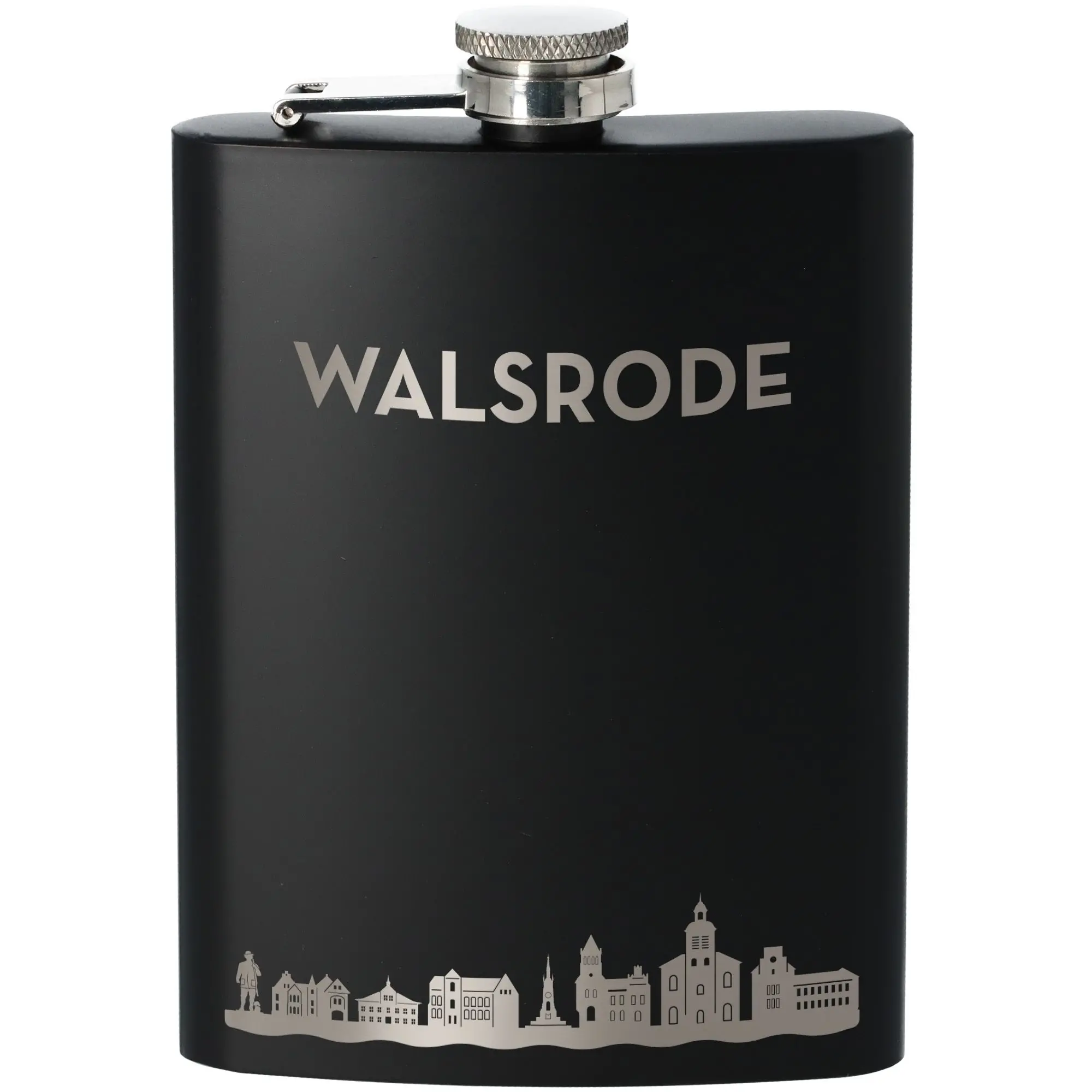 Flachmann Skyline Walsrode Schwarz 225ml