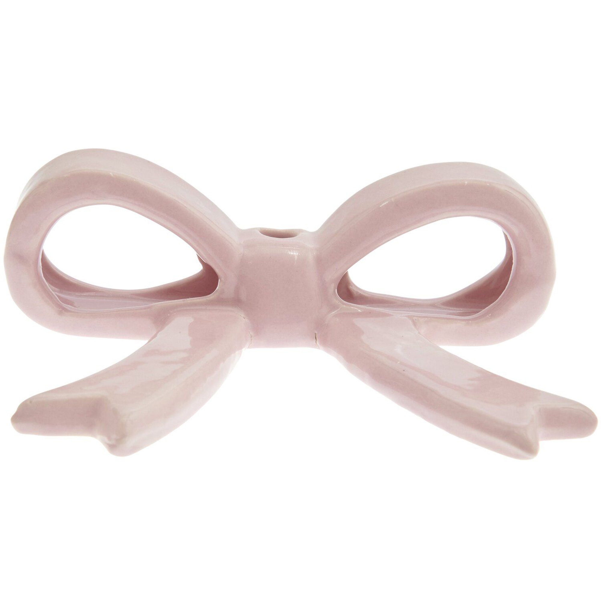 Kerzenständer "Schleife" Rosa 11cm
