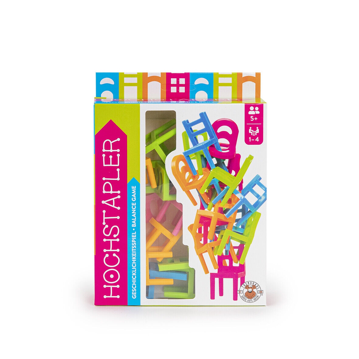 Geschicklichkeitsspiel "Hochstapler", 18 teilig Geschicklichkeitsspiel "Hochstapler", 18 teilig