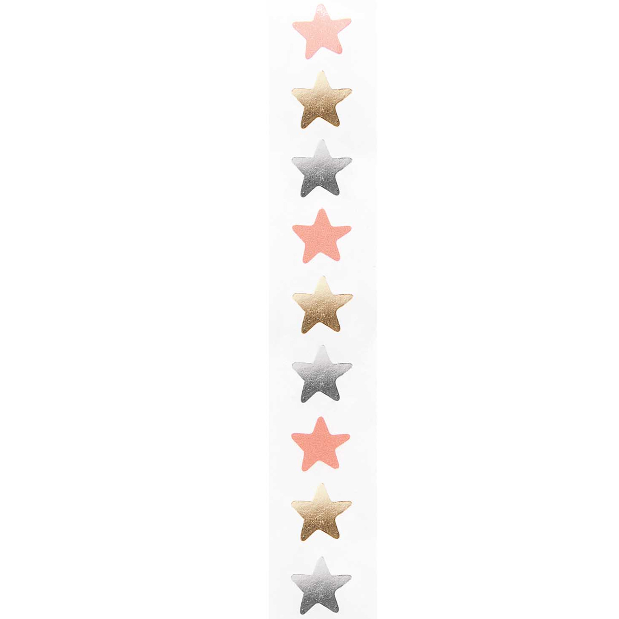 Sticker Sterne, Neon/Gold, 80 Stk.
