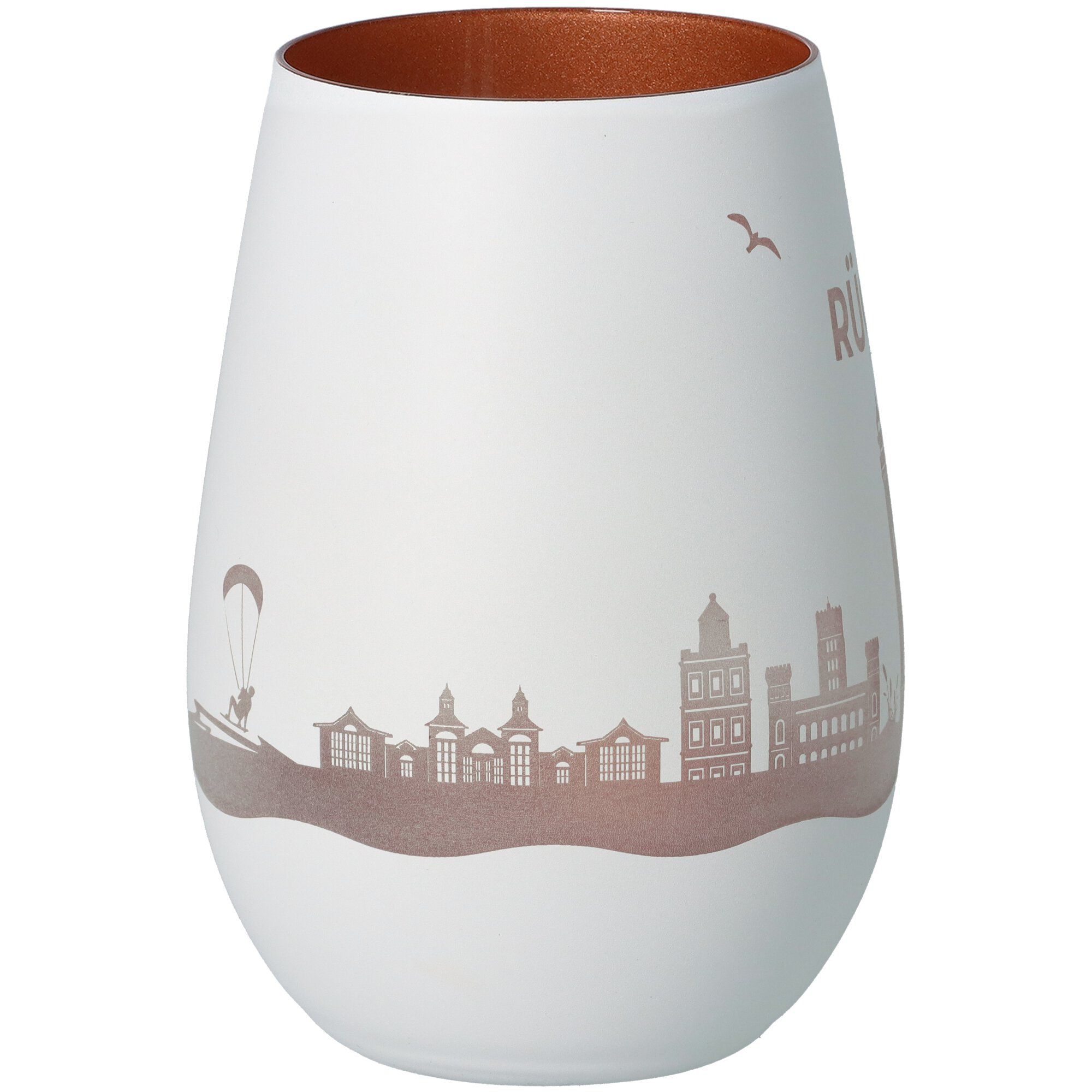 Windlicht Skyline Rügen Weiß/Bronze Windlicht Skyline Rügen Weiß/Bronze