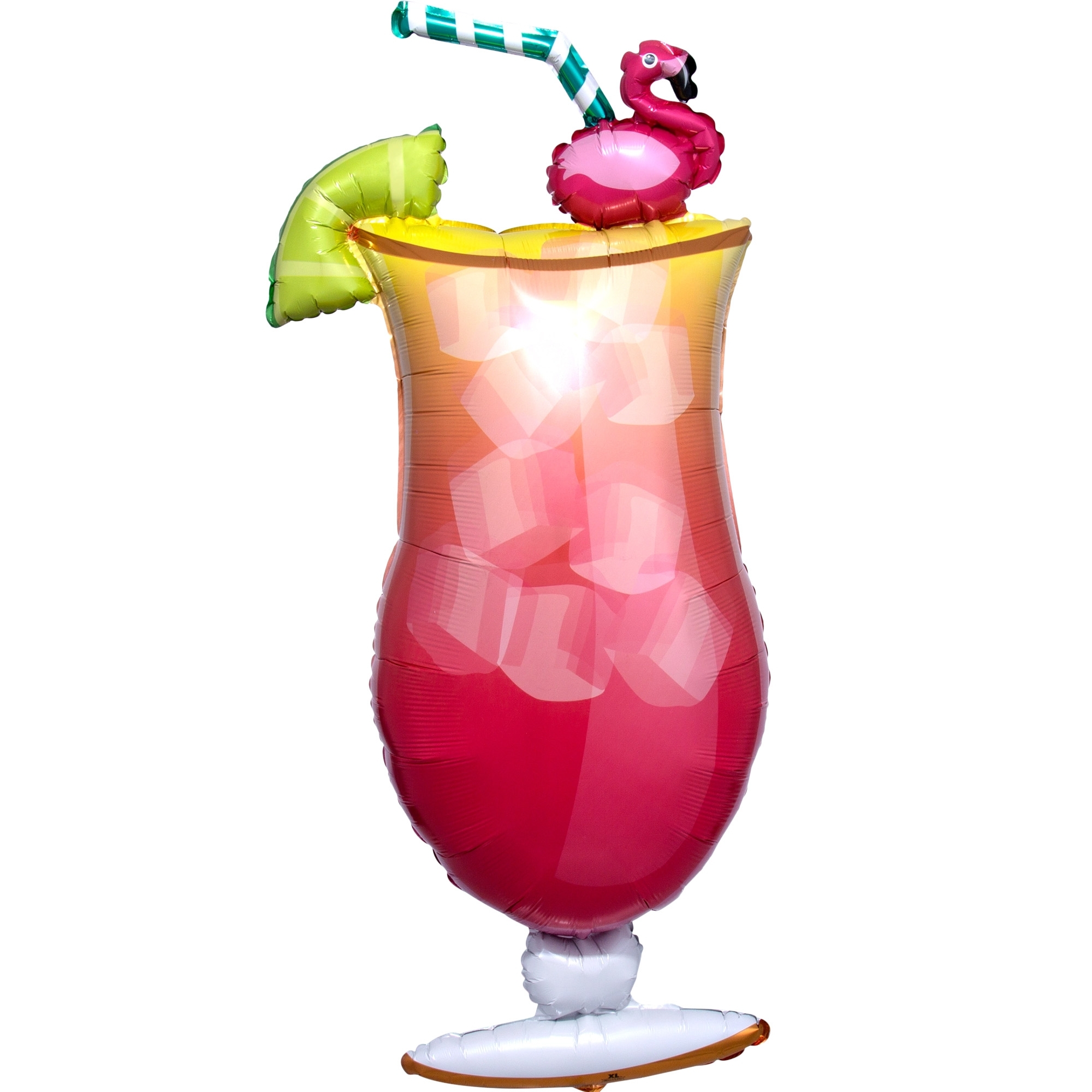 Folienballon "Lets Flamingle Cocktail" 105cm Alkohol, Getränk, Cocktail, Saft