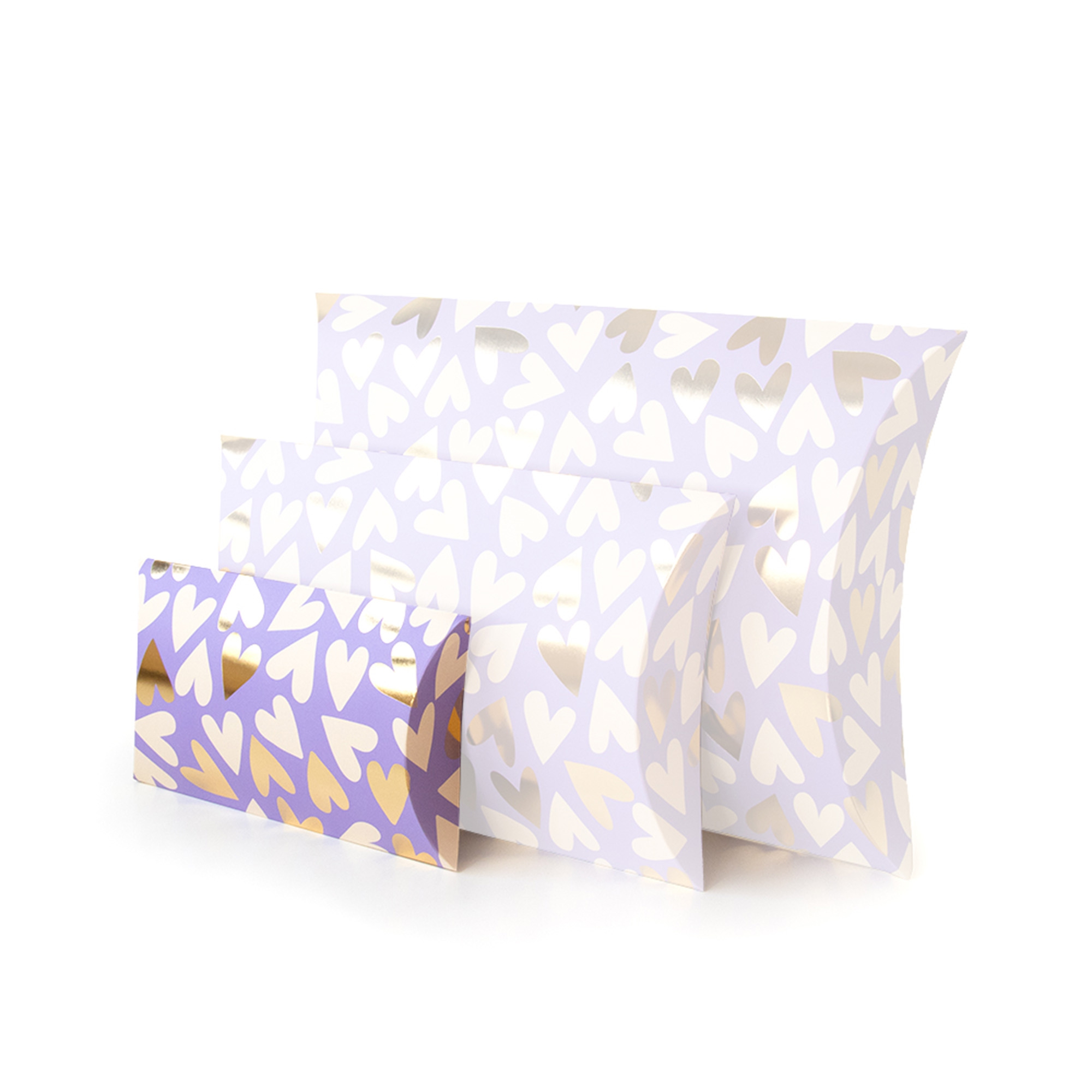 Geschenkschachtel S "Herzen" Lila Geschenkschachtel S "Herzen" Lila