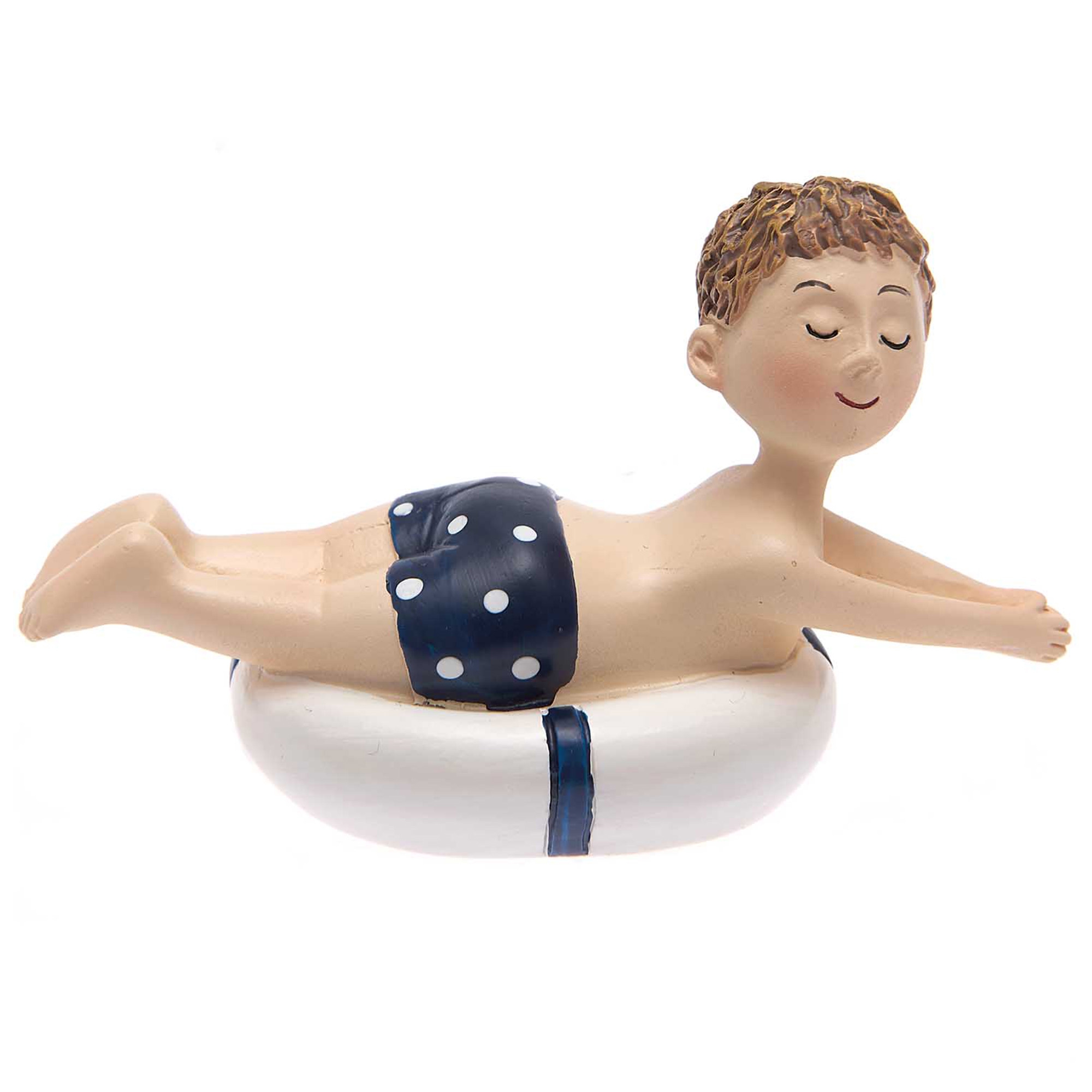 Junge mit Schwimmreifen Figur, Person, Gesicht, Kopf