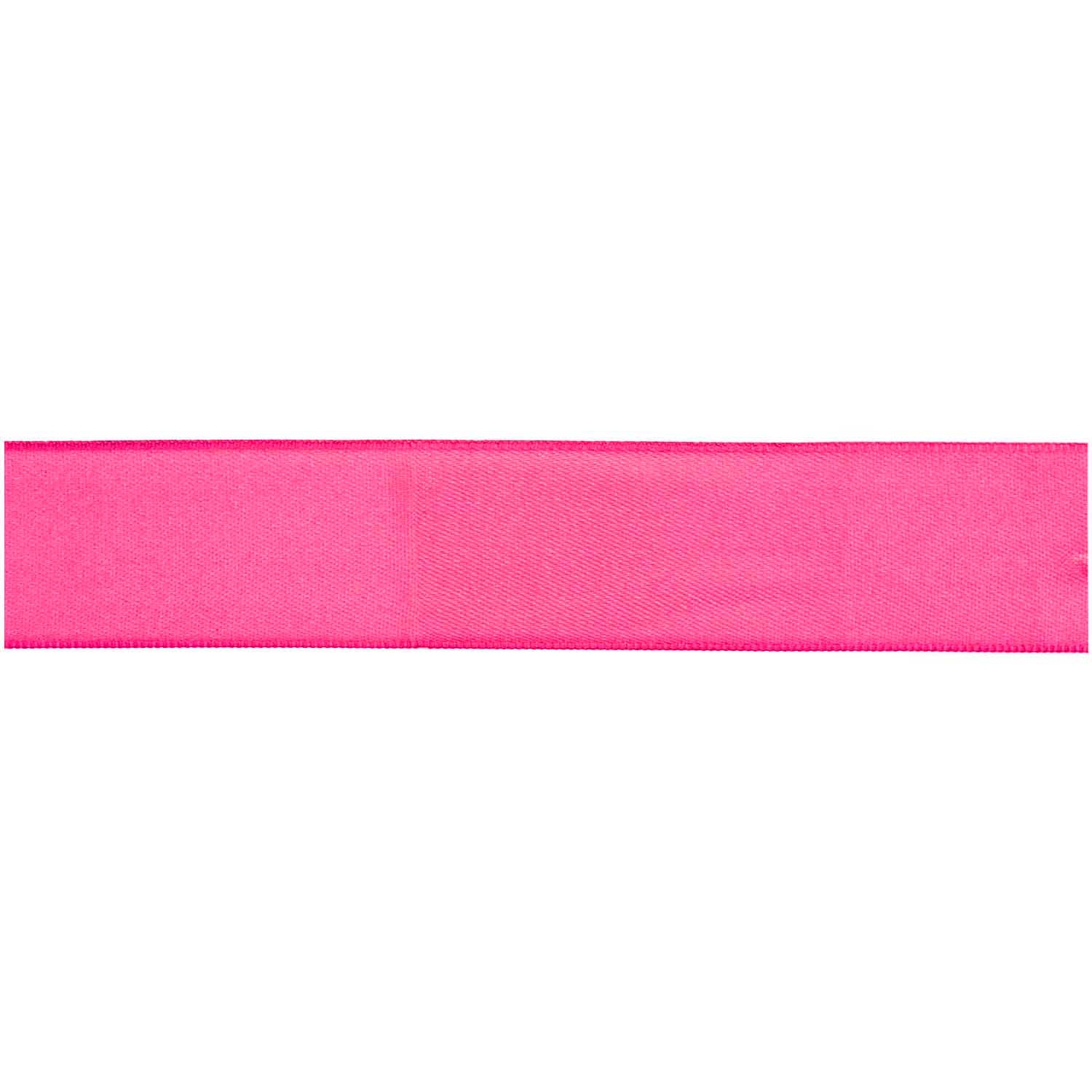 Satinband, Neon Pink 25mm / 3m
