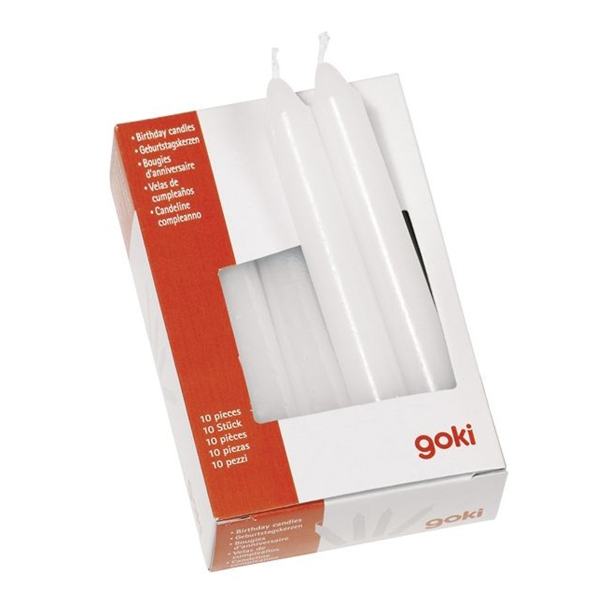 Goki - Geburtstagskerzen Set - Weiß Goki - Geburtstagskerzen Set - Weiß