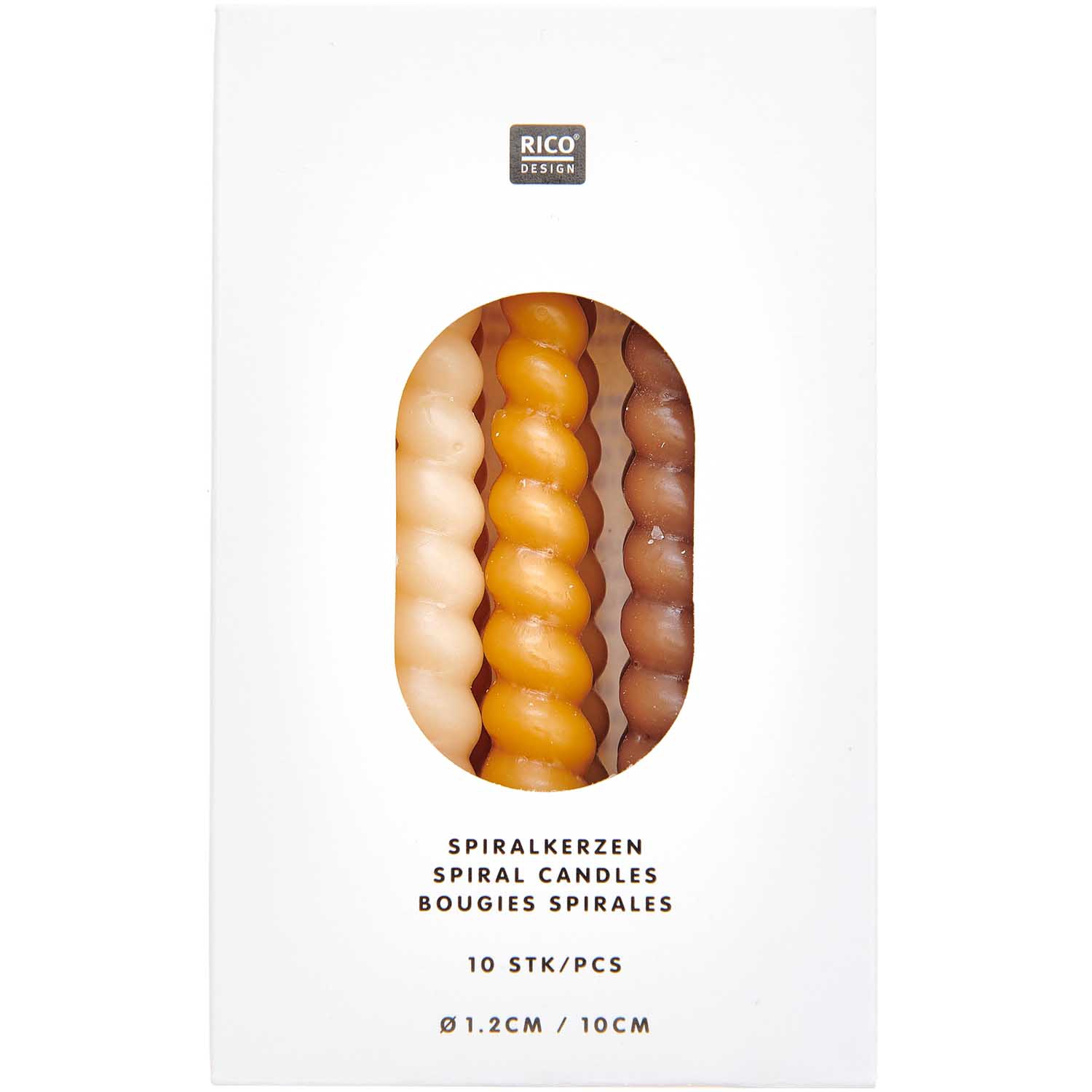 10 Spiralkerzen für den Kuchen - Senf Mix je Ø 1,2cm 10 Spiralkerzen für den Kuchen - Senf Mix je Ø 1,2cm