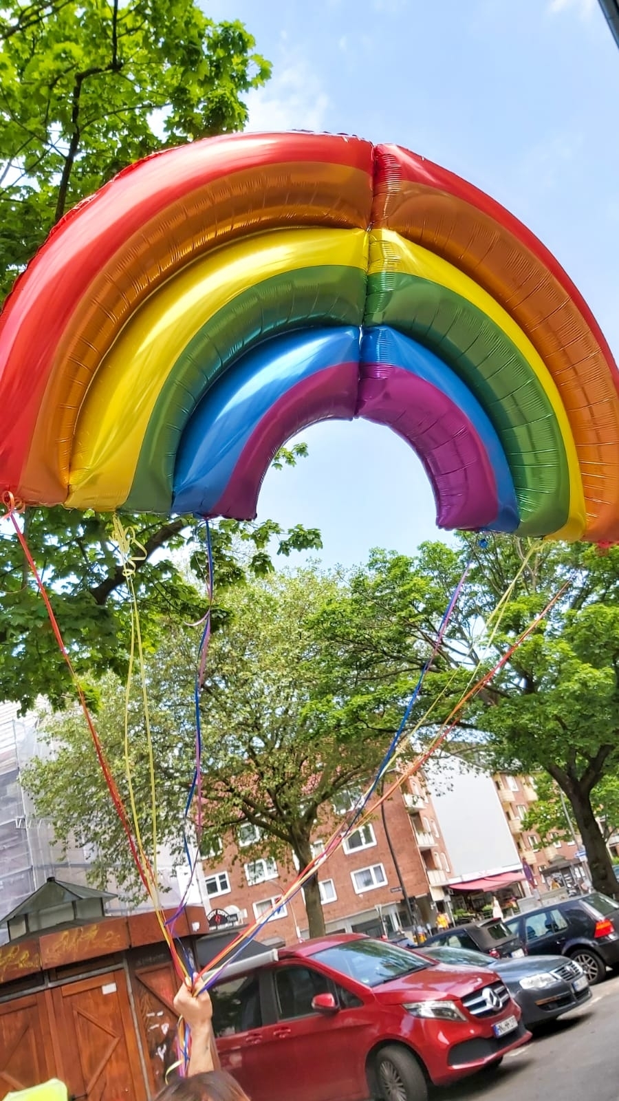 Folienballon "Regenbogen" XXL 152cm Folienballon "Regenbogen" XXL 152cm