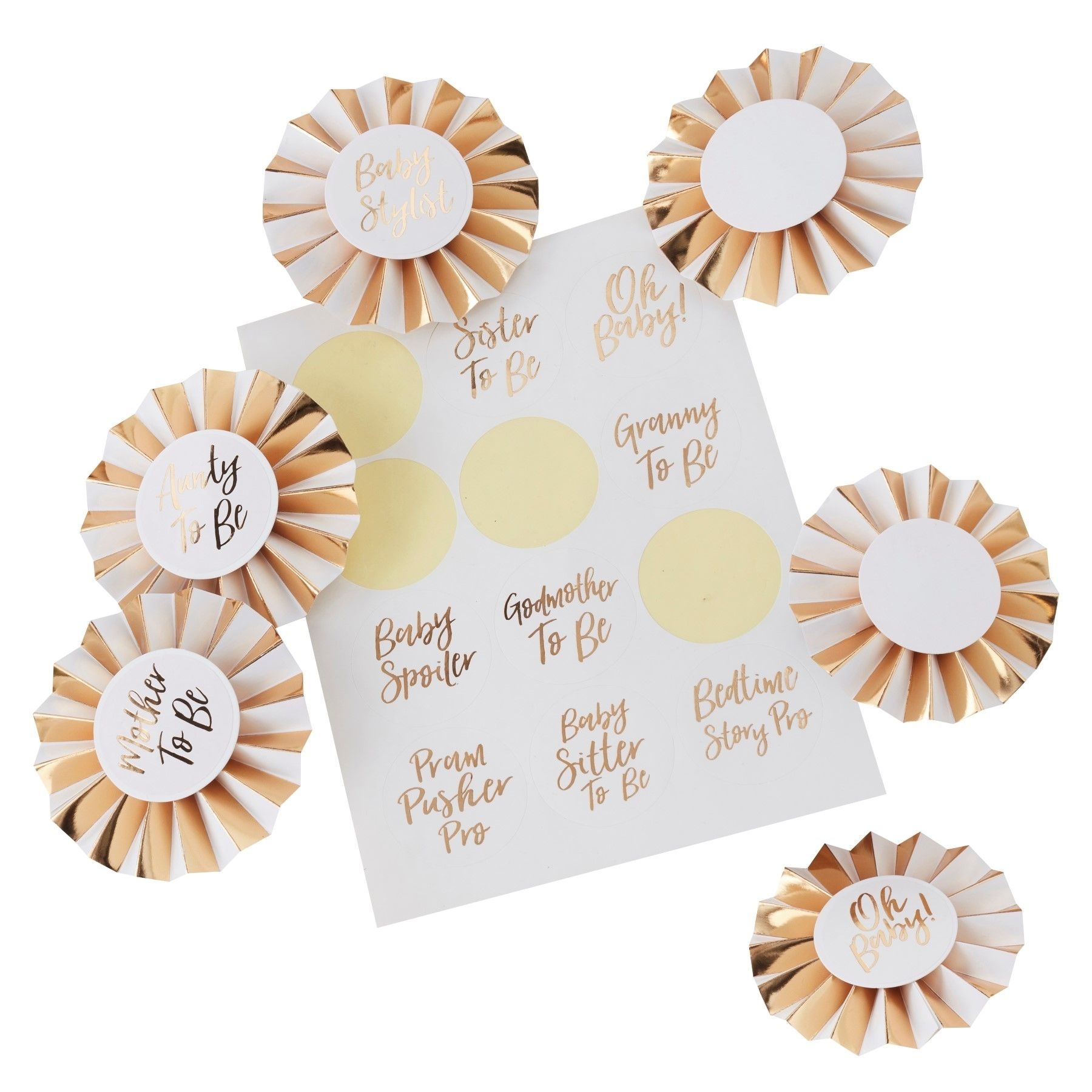 Oh Baby! - Baby Shower Anstecker Set Oh Baby! - Baby Shower Anstecker Set
