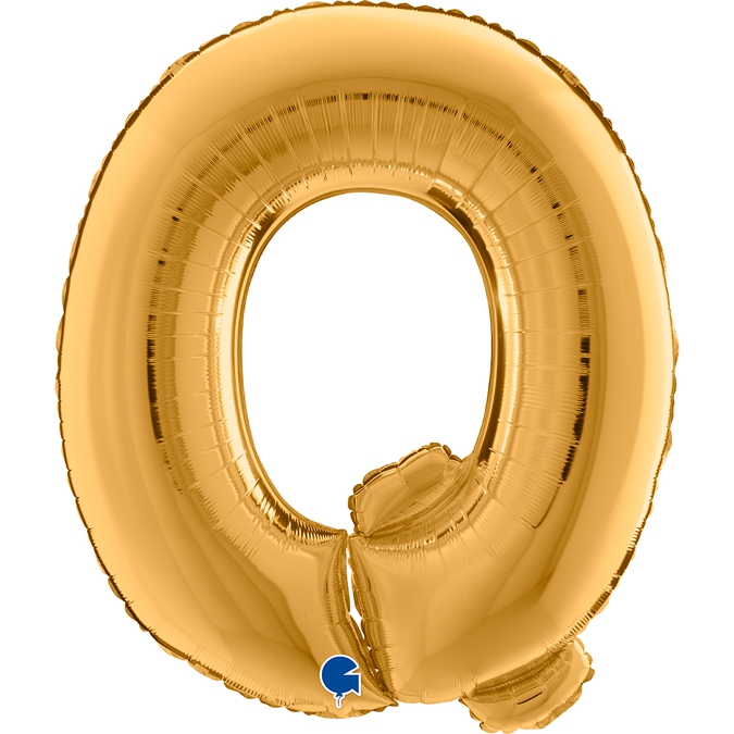 Folienballon Buchstabe Q Gold 100cm