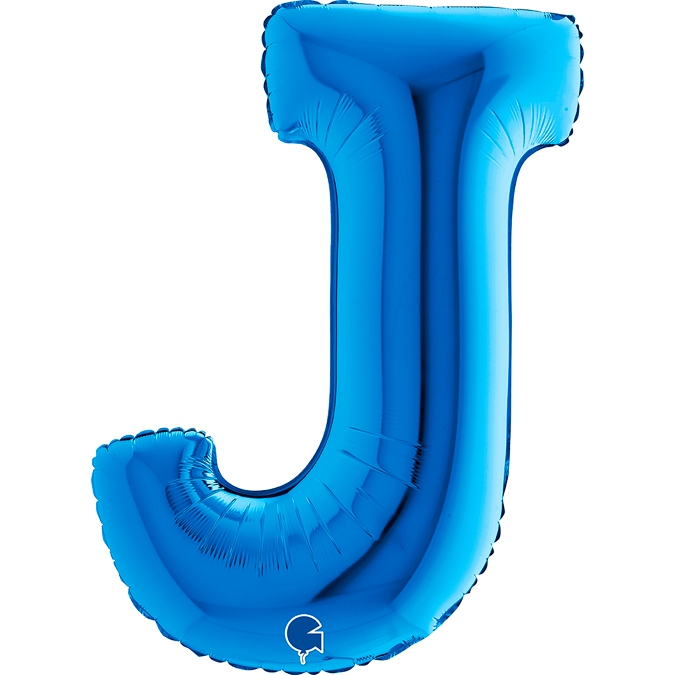 Folienballon Buchstabe J Blau 100cm