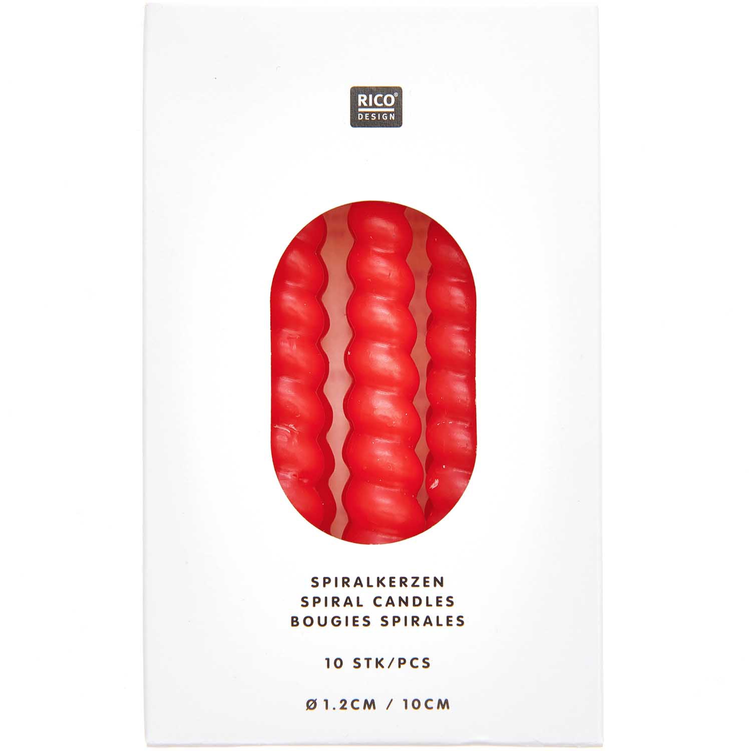 10 Spiralkerzen für den Kuchen - Rot je Ø 1,2cm 10 Spiralkerzen für den Kuchen - Rot je Ø 1,2cm