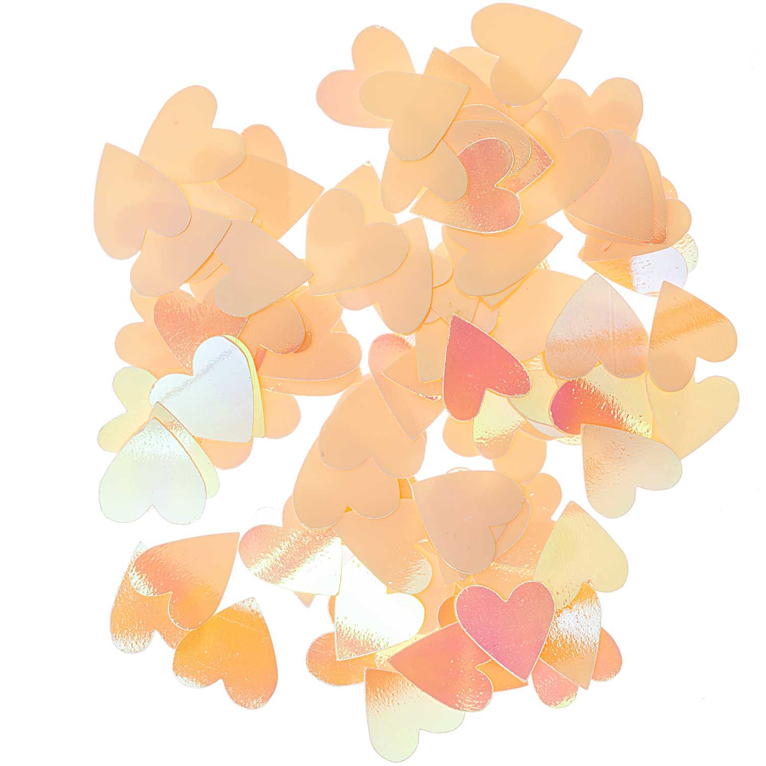 Konfetti - Flitterstreu ♥, Gelb/Irisierend Konfetti - Flitterstreu ♥, Gelb/Irisierend