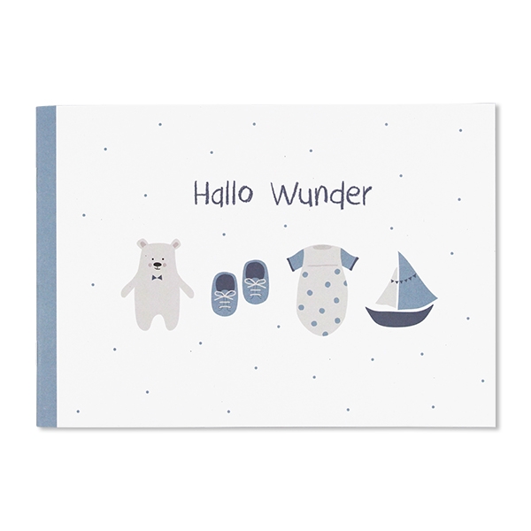 Erinnerungsheft "Hallo Wunder", Hellblau Erinnerungsheft "Hallo Wunder", Hellblau