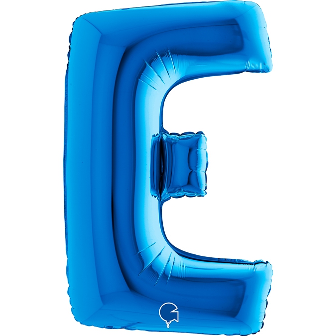 Folienballon Buchstabe E Blau 100cm Folienballon Buchstabe E Blau 100cm