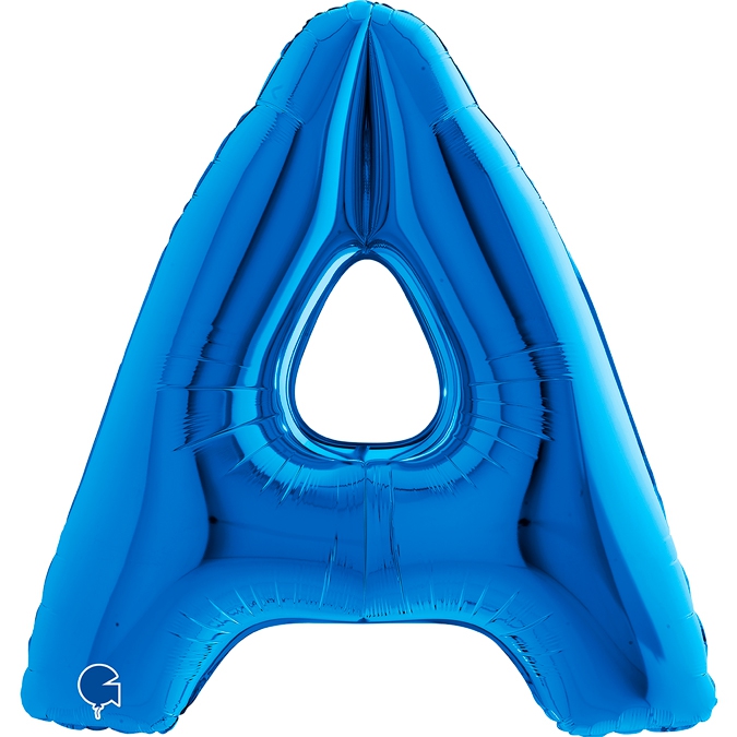 Folienballon Buchstabe A Blau 100cm Folienballon Buchstabe A Blau 100cm