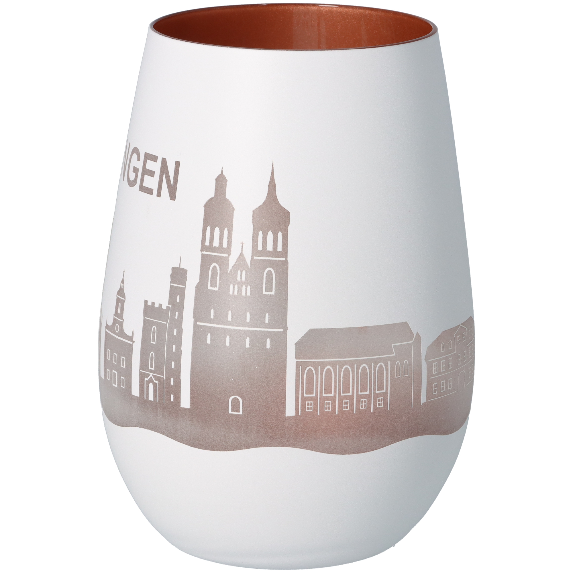 Windlicht Skyline Göttingen Weiß/Bronze Windlicht Skyline Göttingen Weiß/Bronze