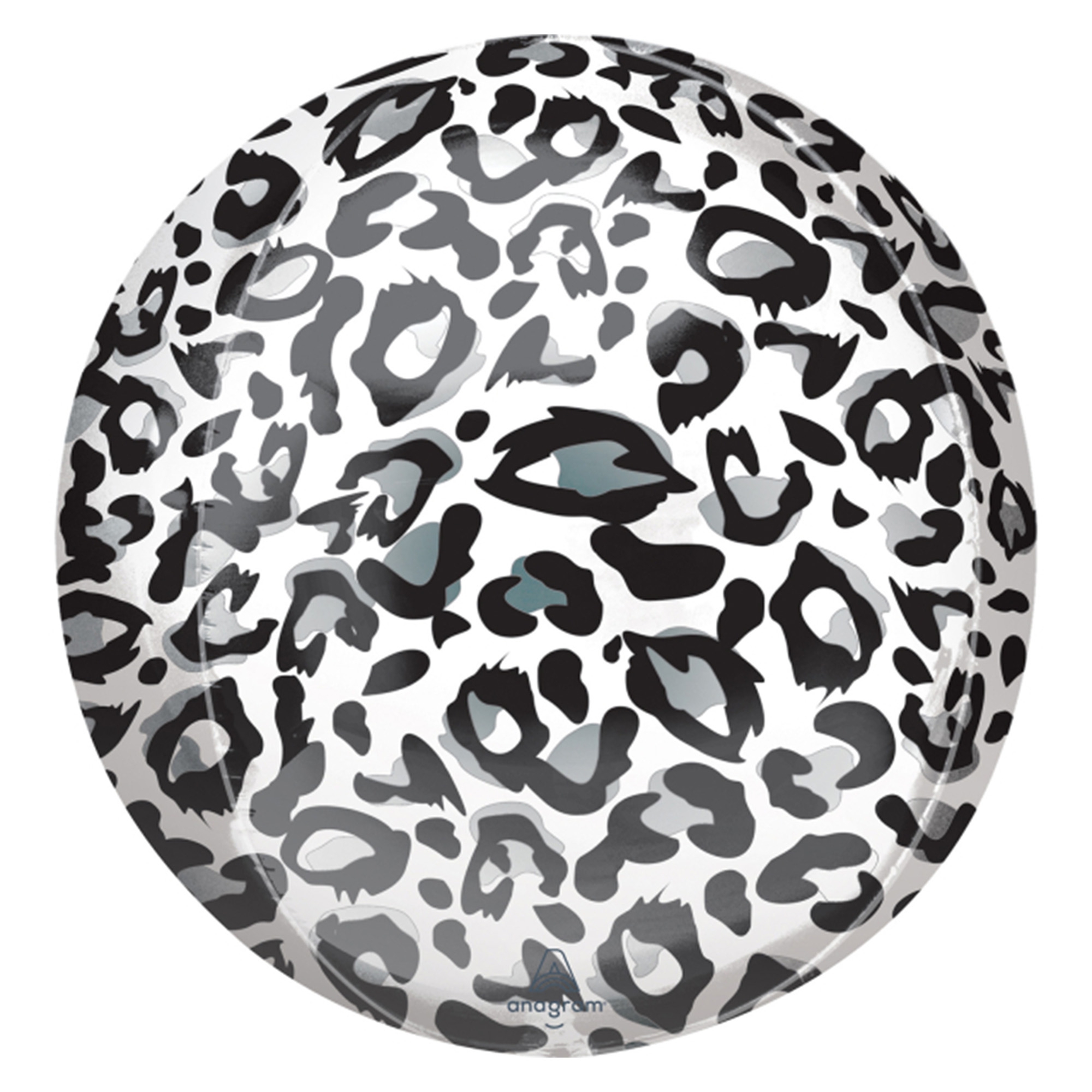 Folienballon Orbz Schneeleopard Print 40cm Folienballon Orbz Schneeleopard Print 40cm