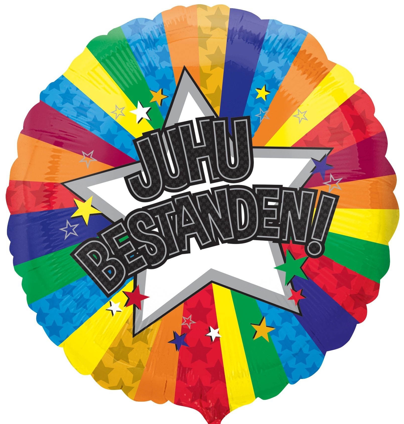 Folienballon Juhu Bestanden 43cm Folienballon Juhu Bestanden 43cm