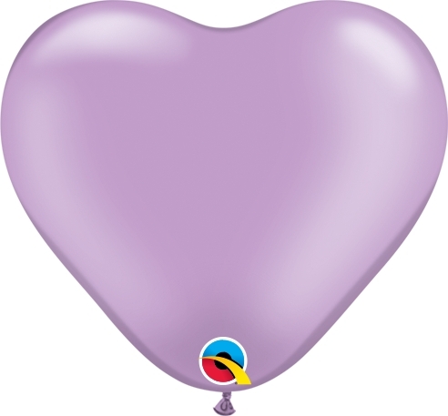 Qualatex Latexballon Herz Pearl Lavender Ø 15cm