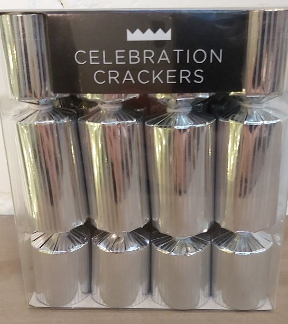 8 Mini-Knallbonbons Silber 8 Mini-Knallbonbons Silber