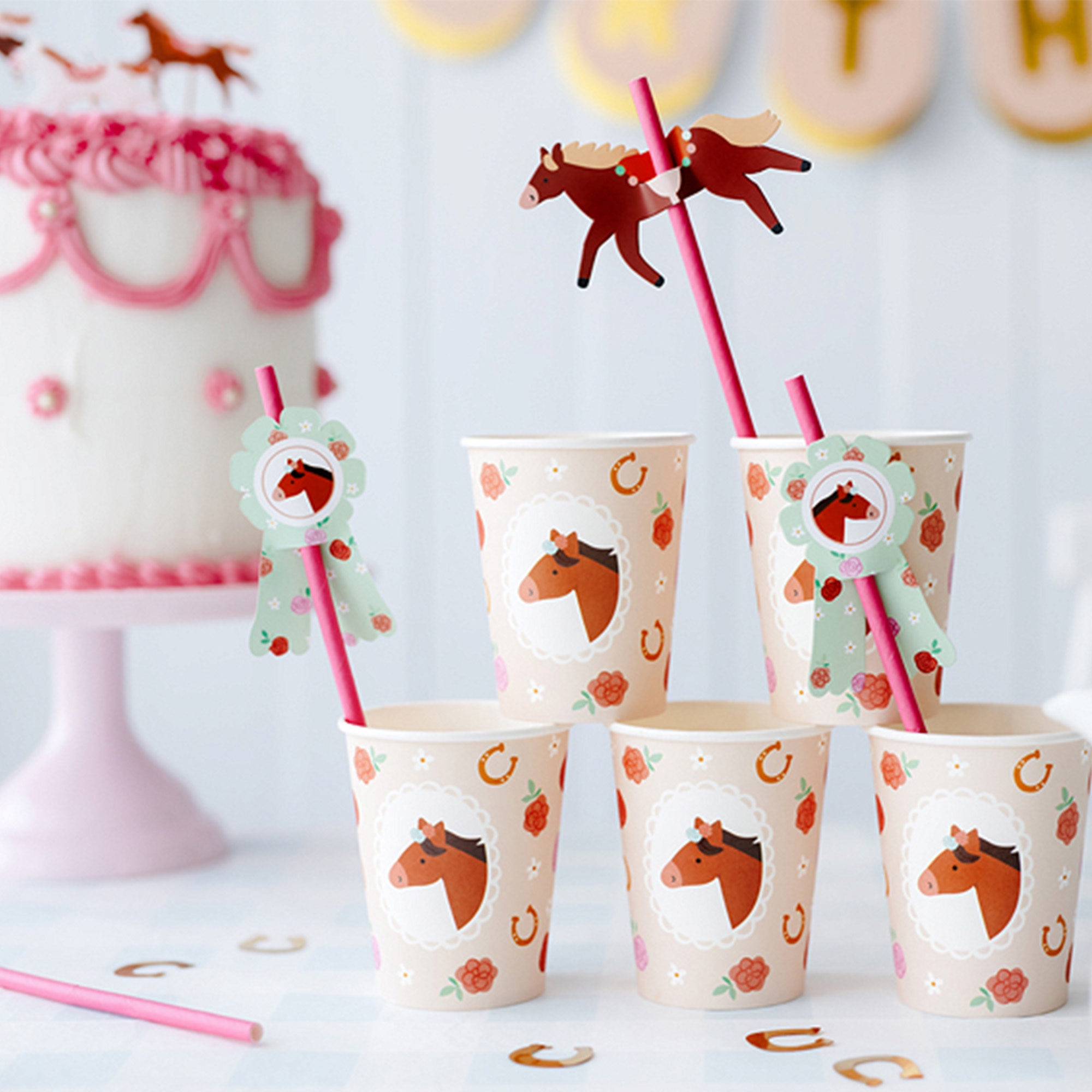 6 Strohhalme "Pferd" 6 Strohhalme "Pferd"