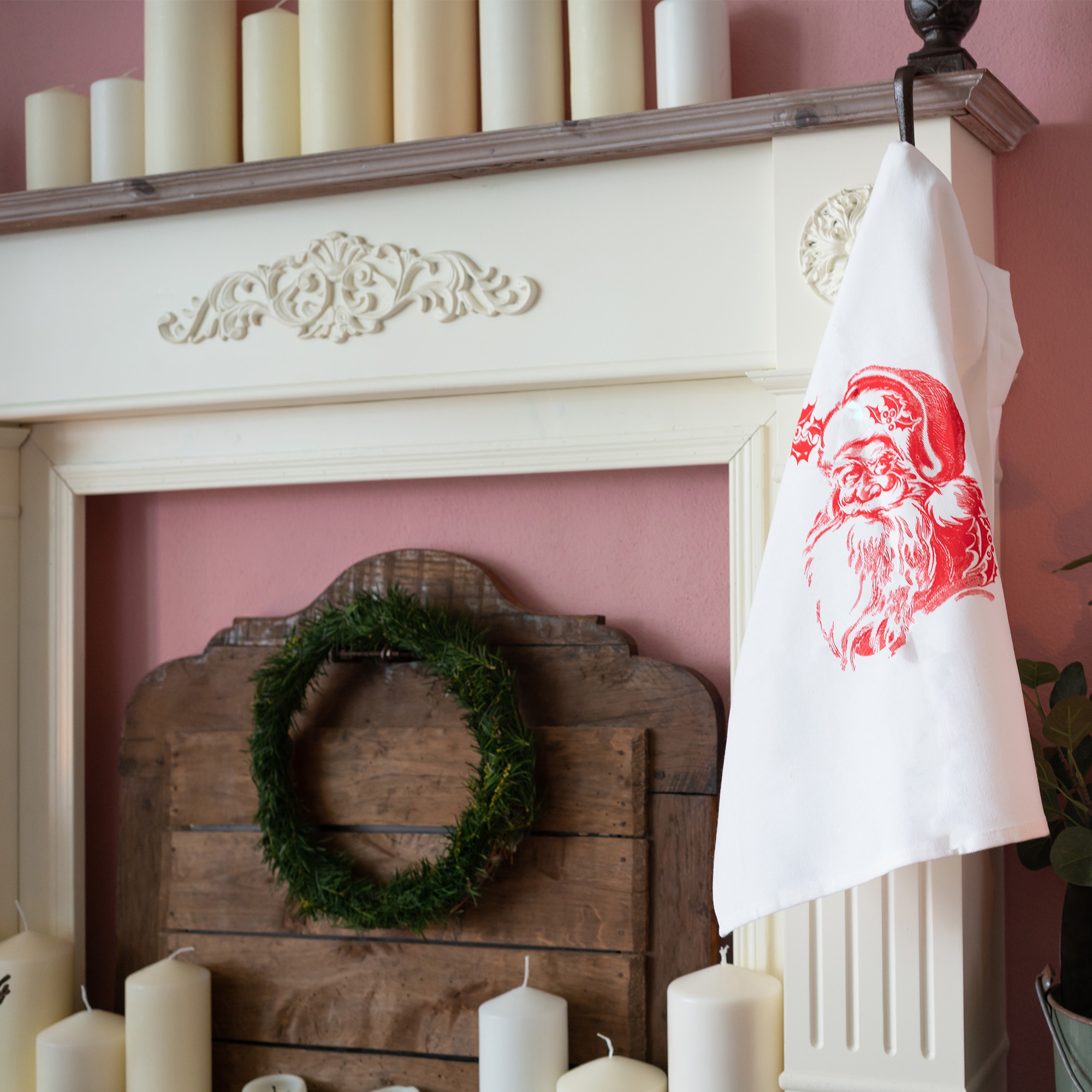 Geschirrtuch "Weihnachtsmann Neonrot" Geschirrtuch "Weihnachtsmann Neonrot"