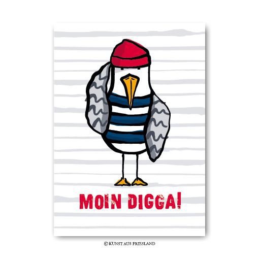Postkarte "Moin Digga!" Postkarte "Moin Digga!"