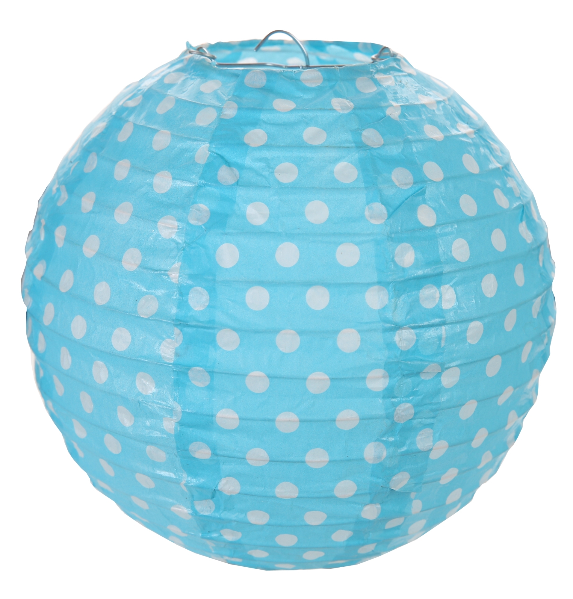 Türkis Punkte - 2 Laternen Größe M Türkis Punkte - 2 Laternen Größe M