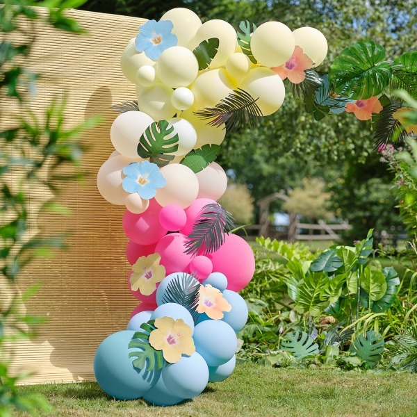 DIY Ballongirlande zum Selberbauen "Tiki Tropics"