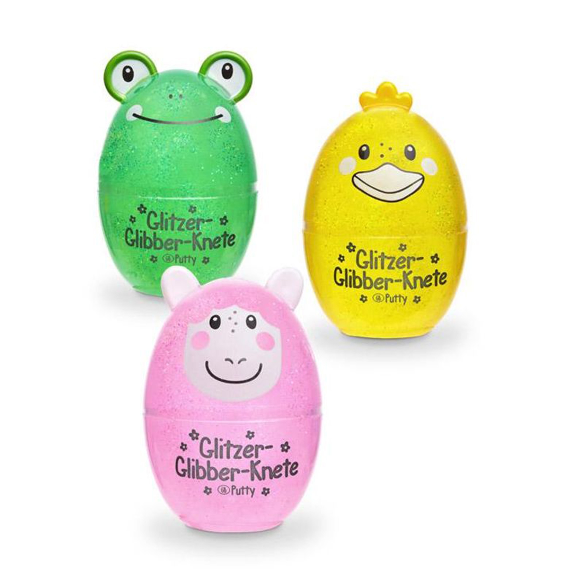 Glitzer-Glibber-Knete 82g Spielzeug, Ei, Essen, Osterei