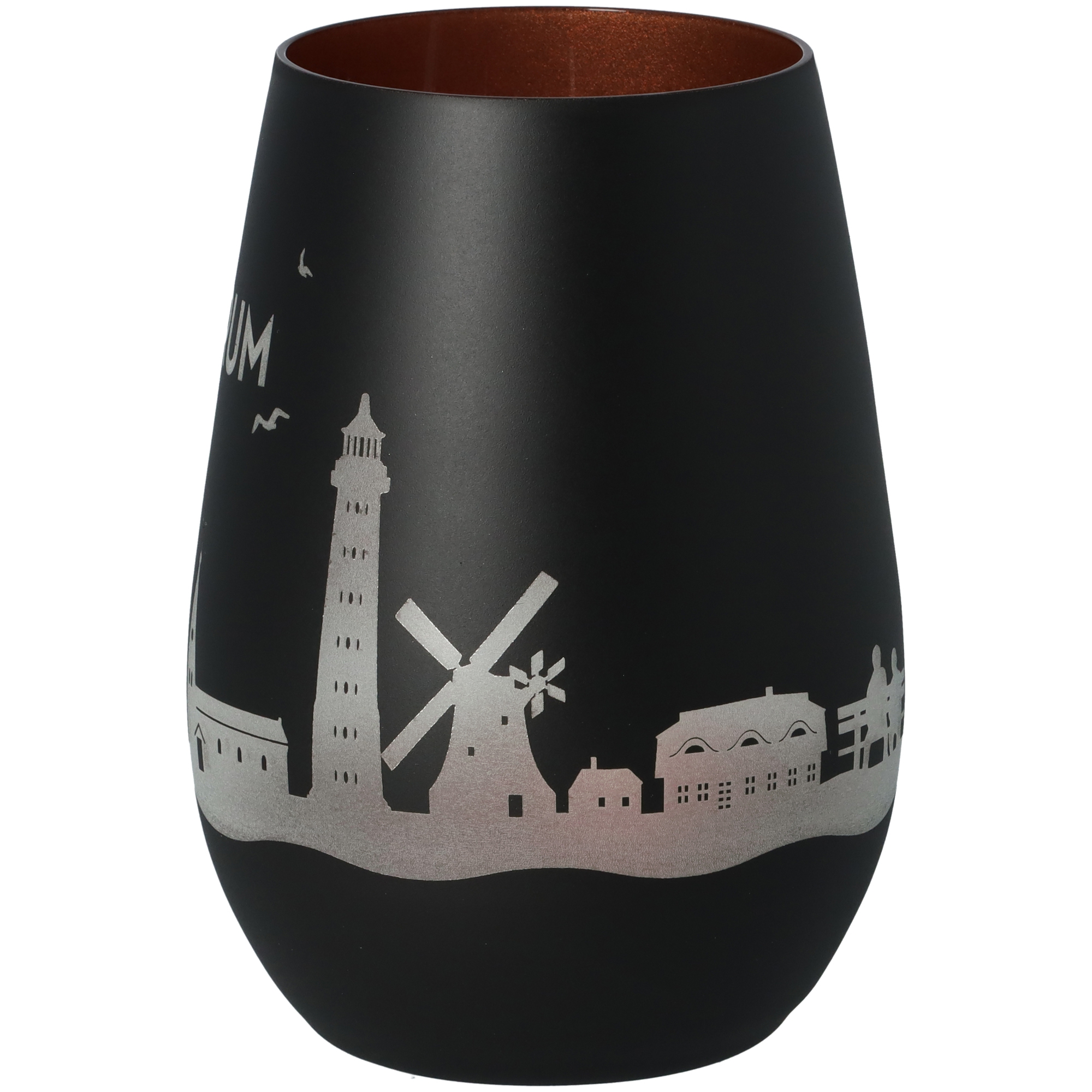 Windlicht Skyline Amrum Schwarz/Bronze Töpferei, Krug, Vase