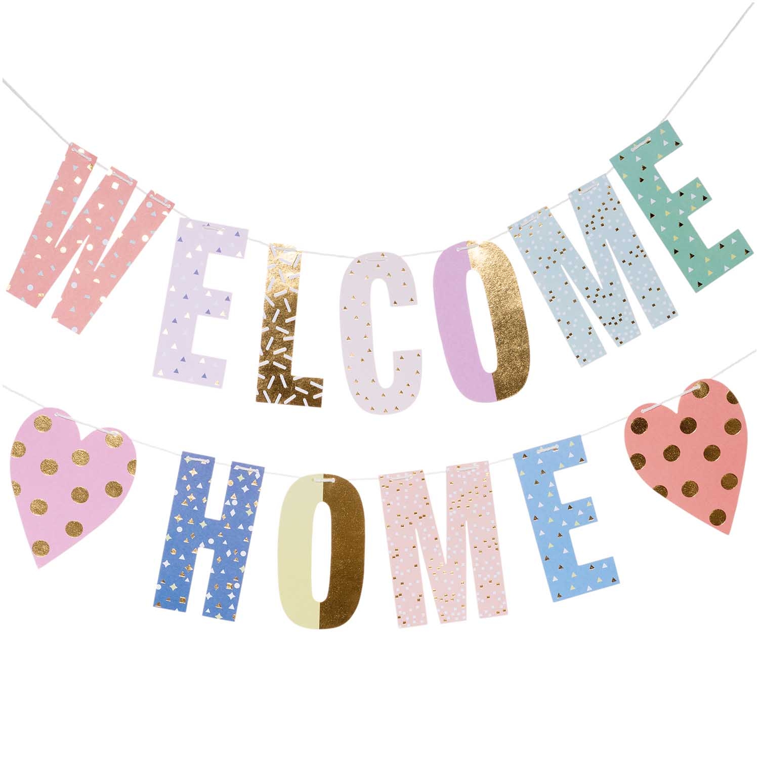 Girlande - "Welcome Home", Pastell Girlande - "Welcome Home", Pastell