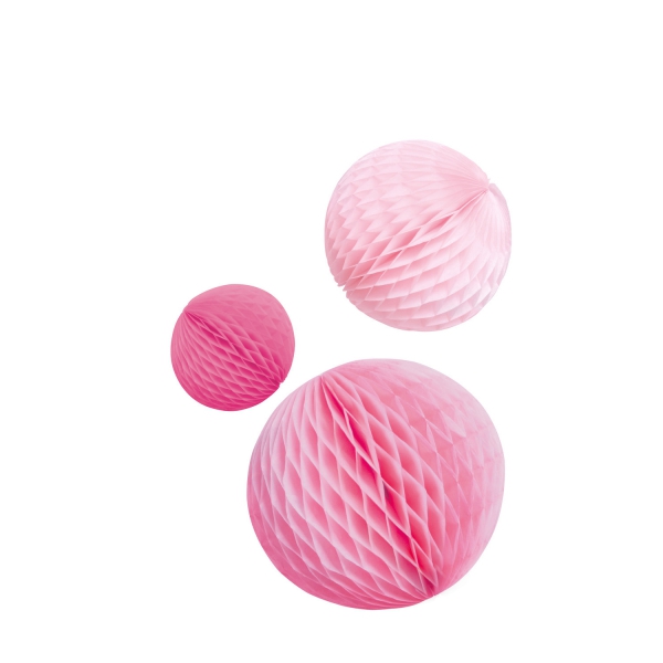 3 Wabenbälle, Rosa/Pink 3 Wabenbälle, Rosa/Pink