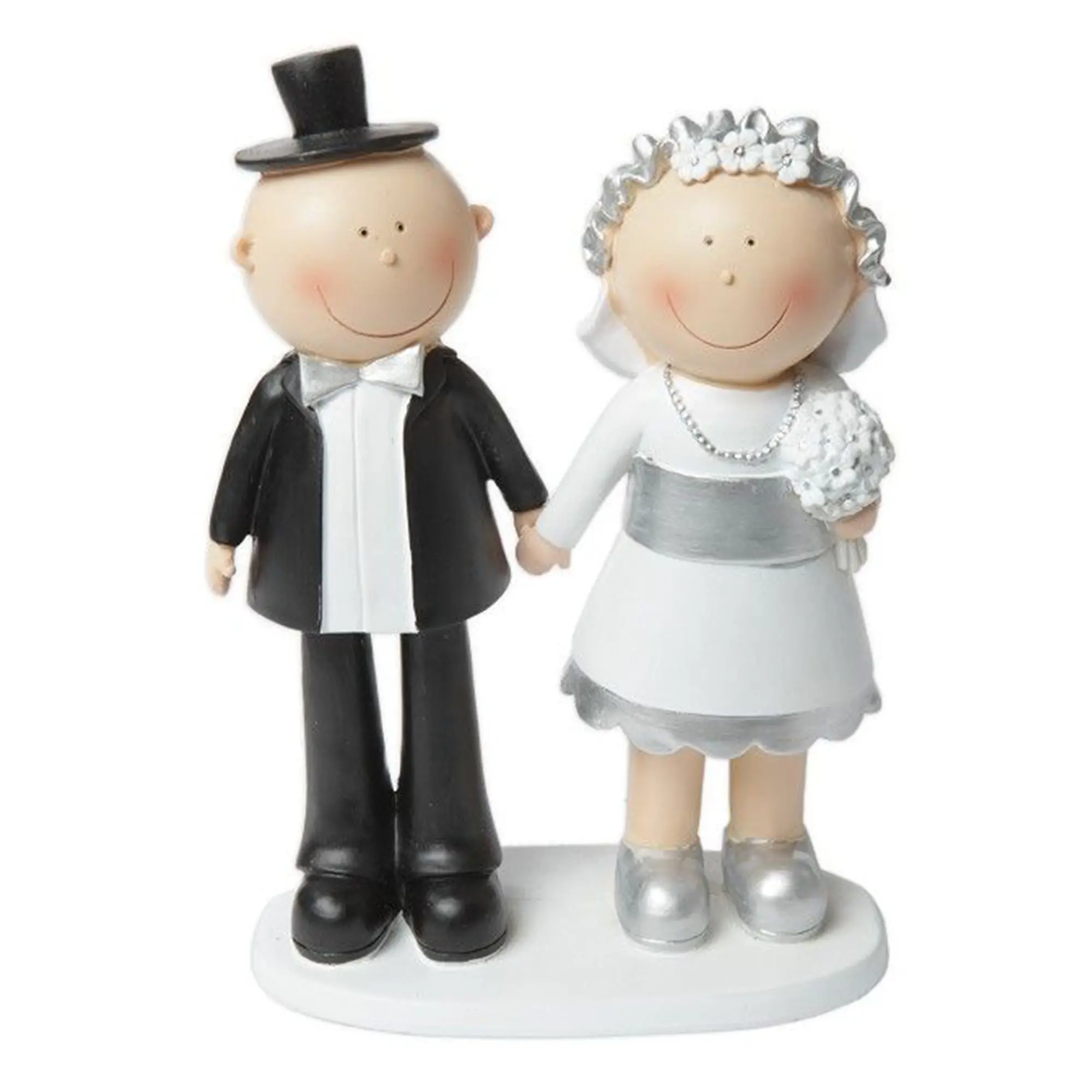 Figur "Hochzeitspaar Silberhochzeit"