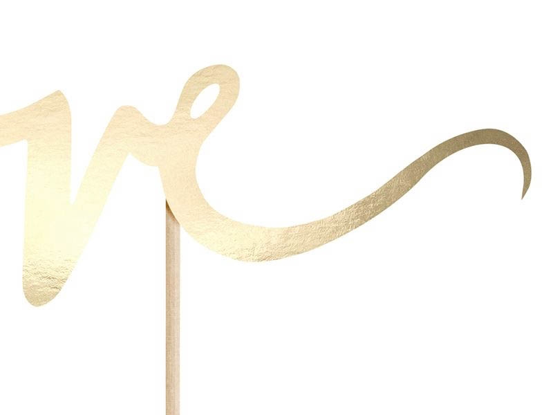 Cake Topper Love Gold Cake Topper Love Gold