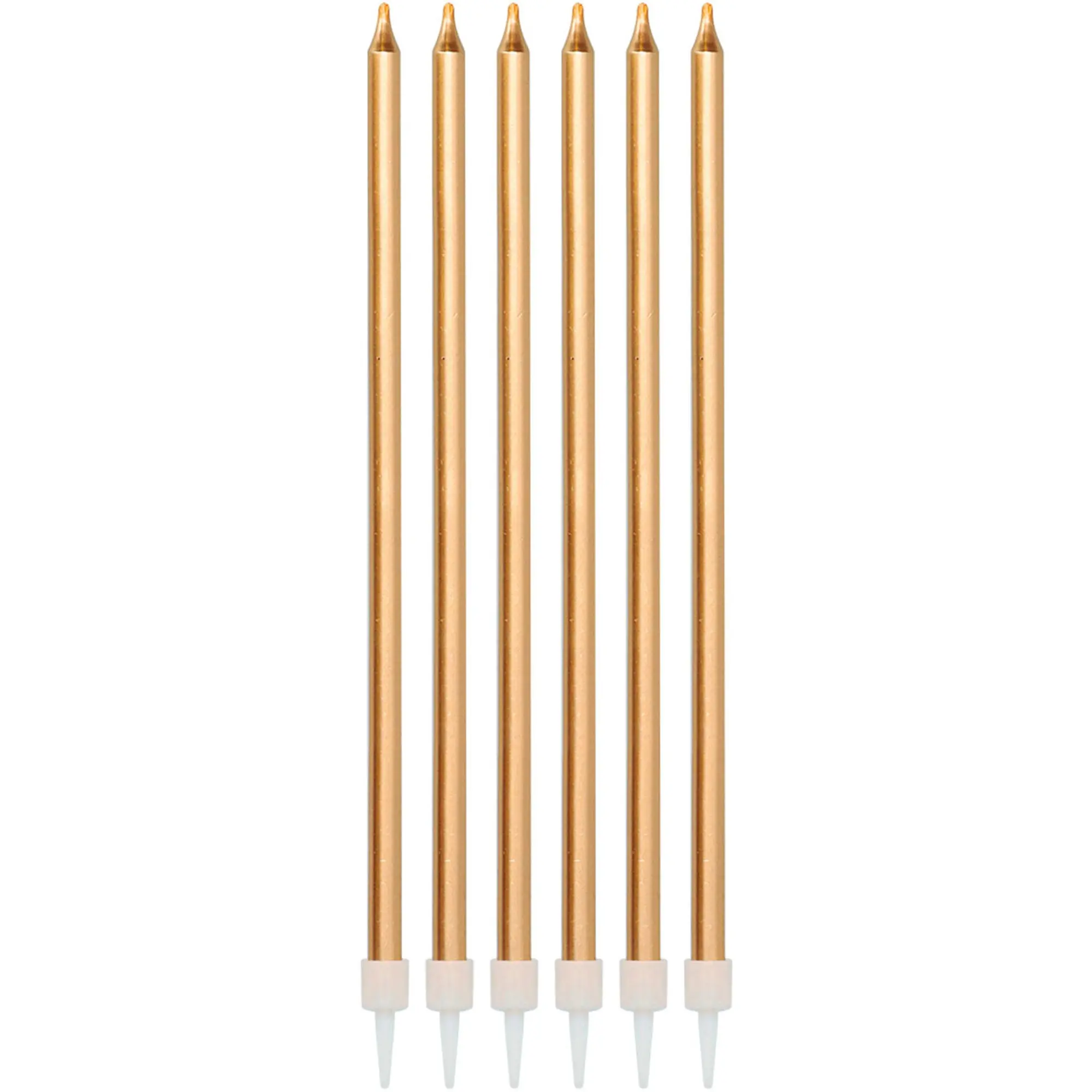 16 Kuchenkerzen "Bronze Metallic"