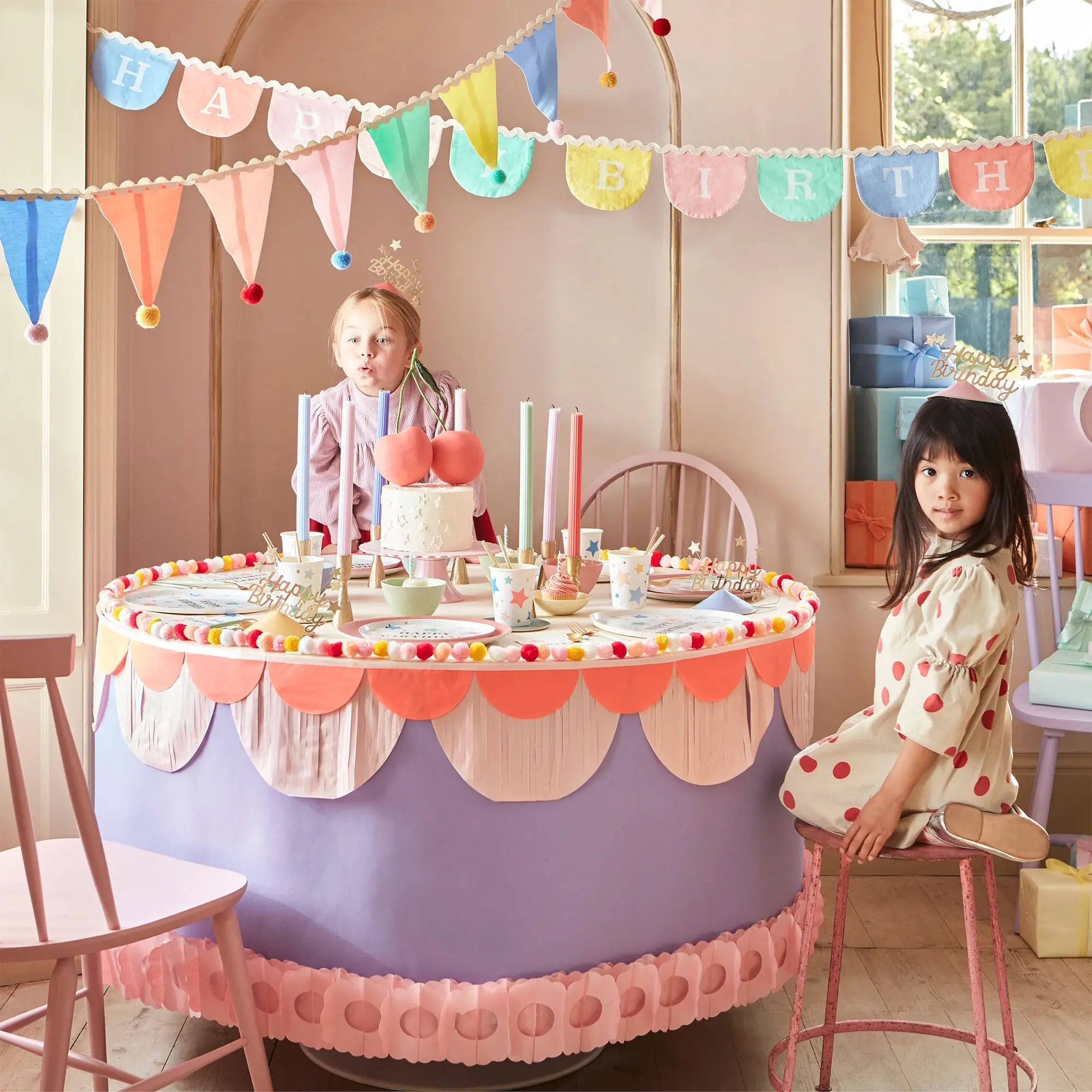 Meri Meri - Girlande "Happy Birthday" aus Stoff