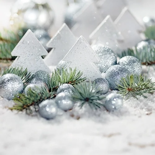 Weihnachtsdeko, Silber, Kegel, Weihnachtsbaum, Dekoration
