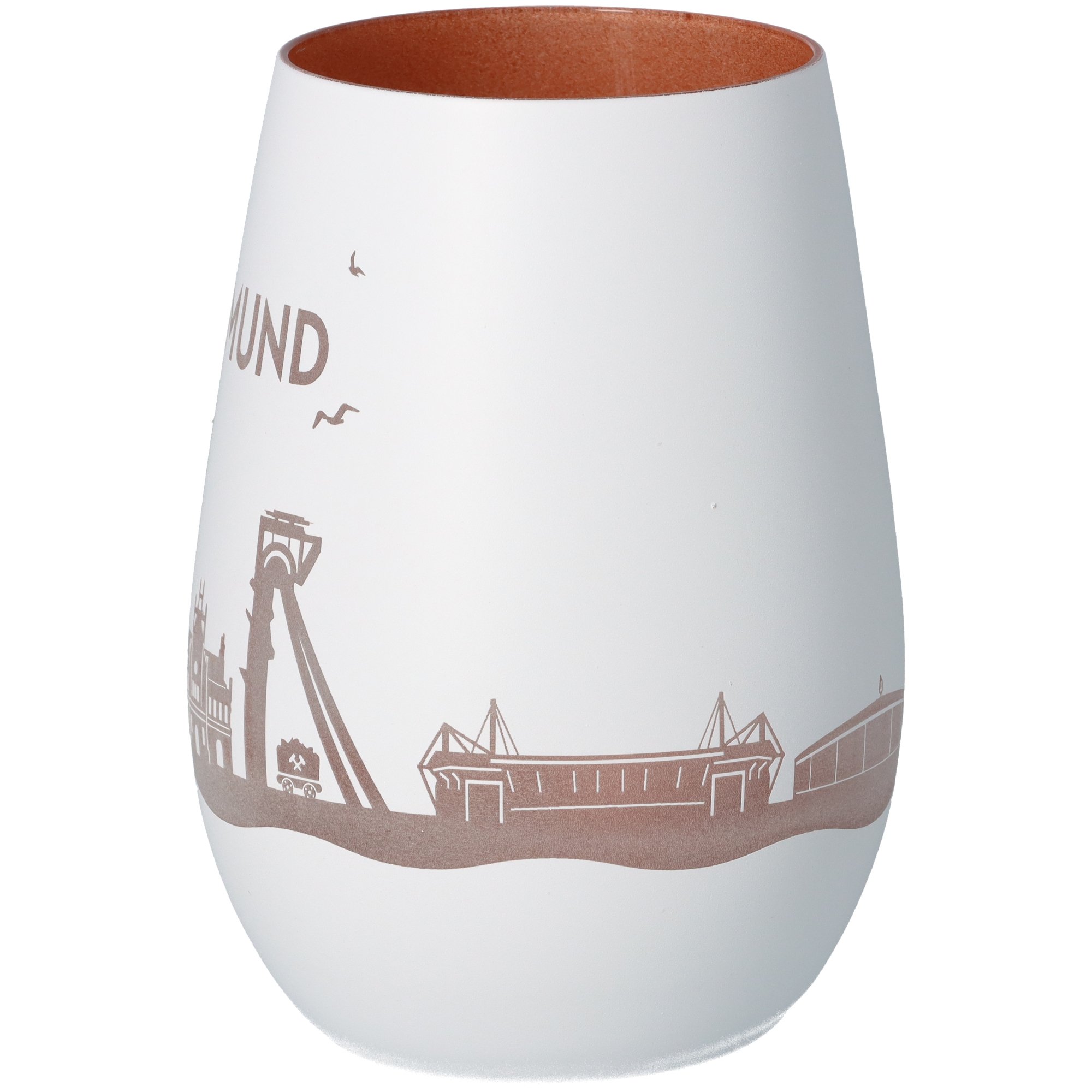 Windlicht Skyline Dortmund Weiß/Bronze Windlicht Skyline Dortmund Weiß/Bronze