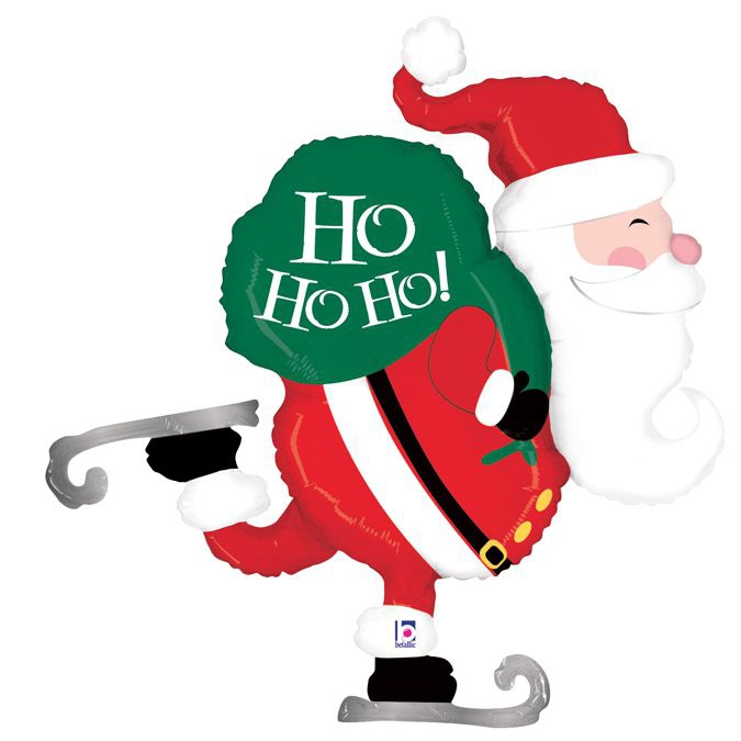 Folienballon Weihnachtsmann - 114cm