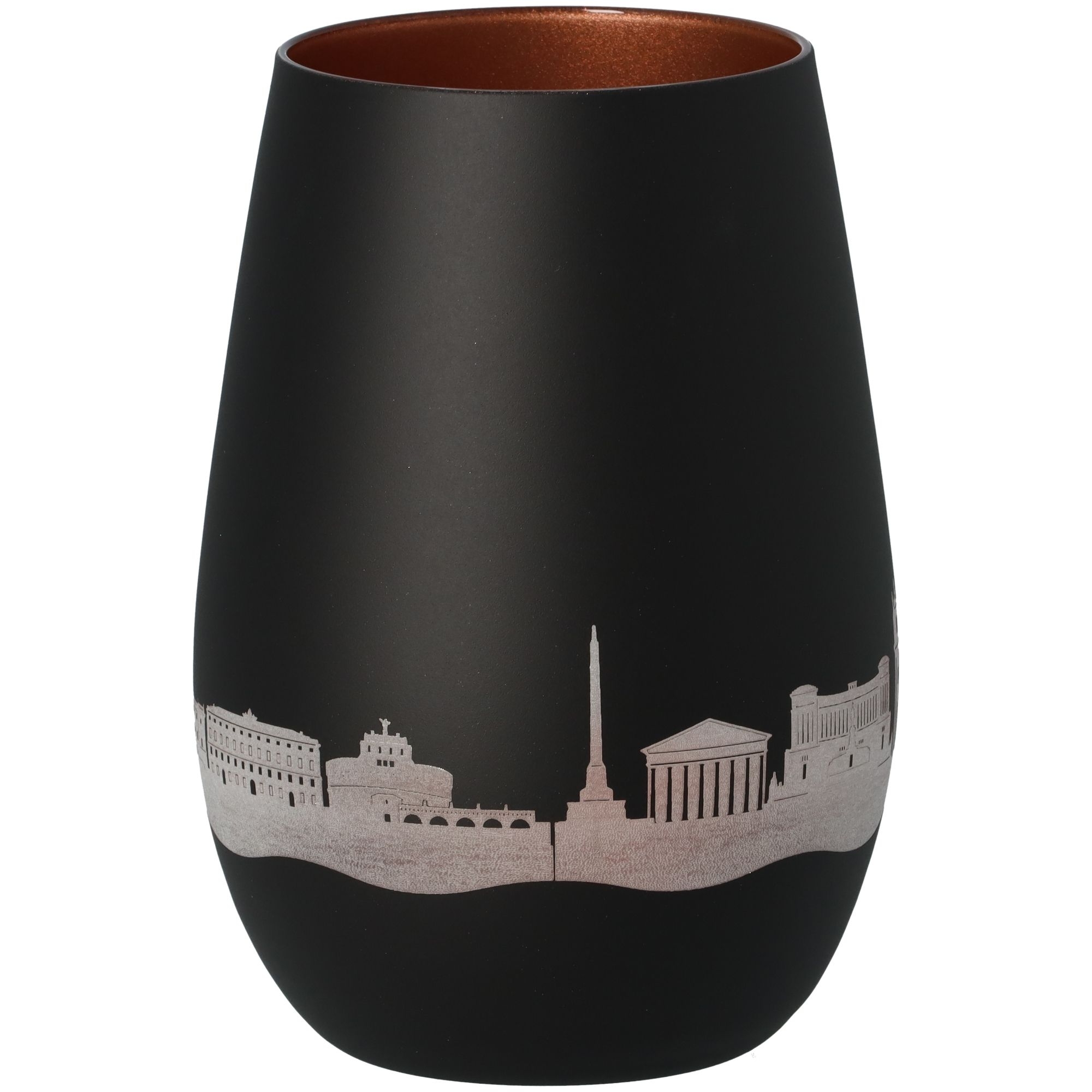 Windlicht Skyline Rom Schwarz/Bronze