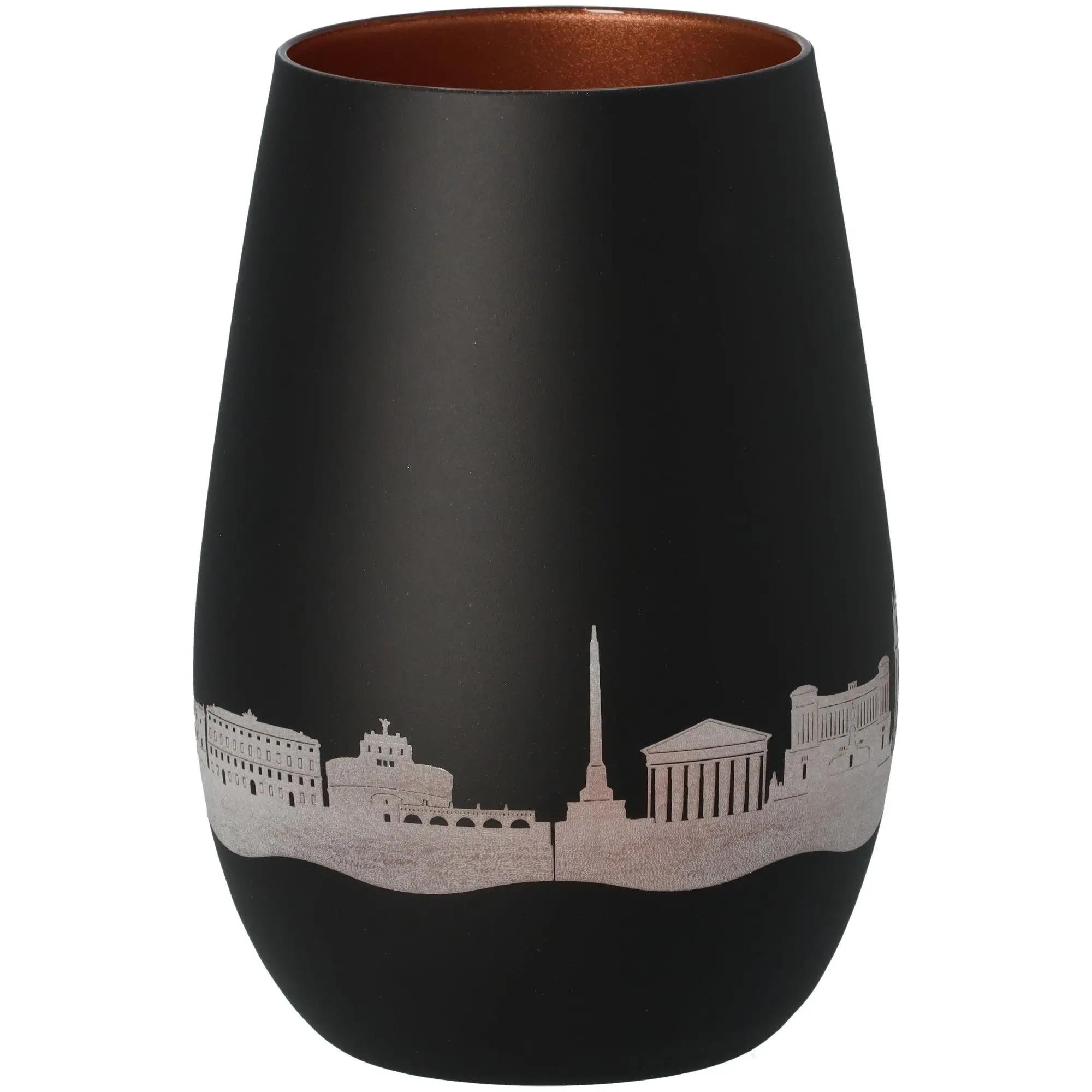 Windlicht Skyline Rom Schwarz/Bronze